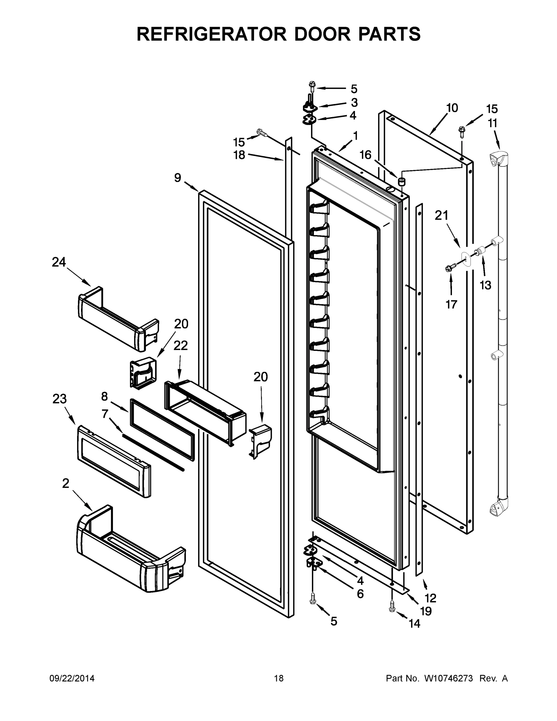10 - REFRIGERATOR DOOR PARTS