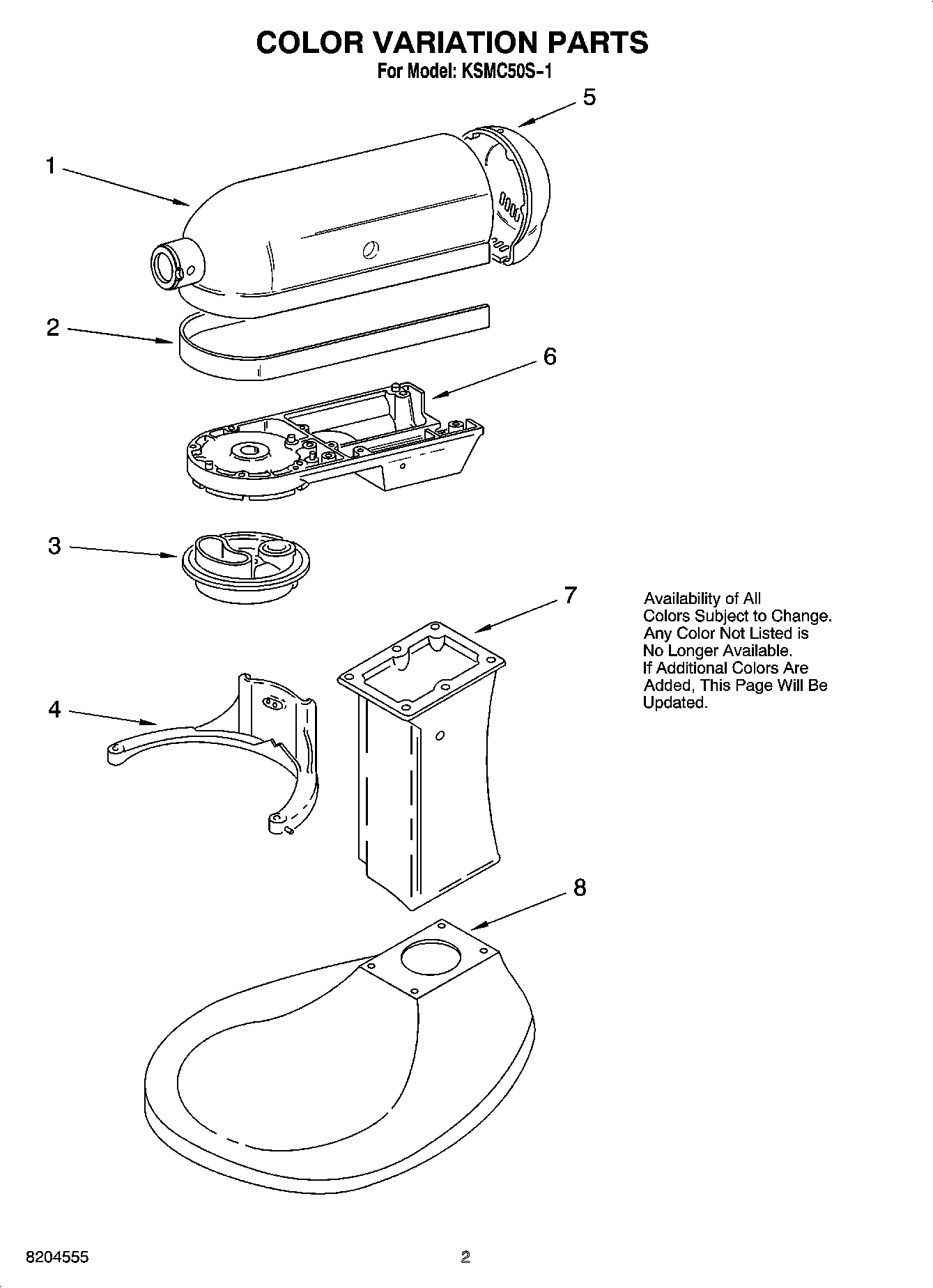 01 - COLOR VARIATION PARTS