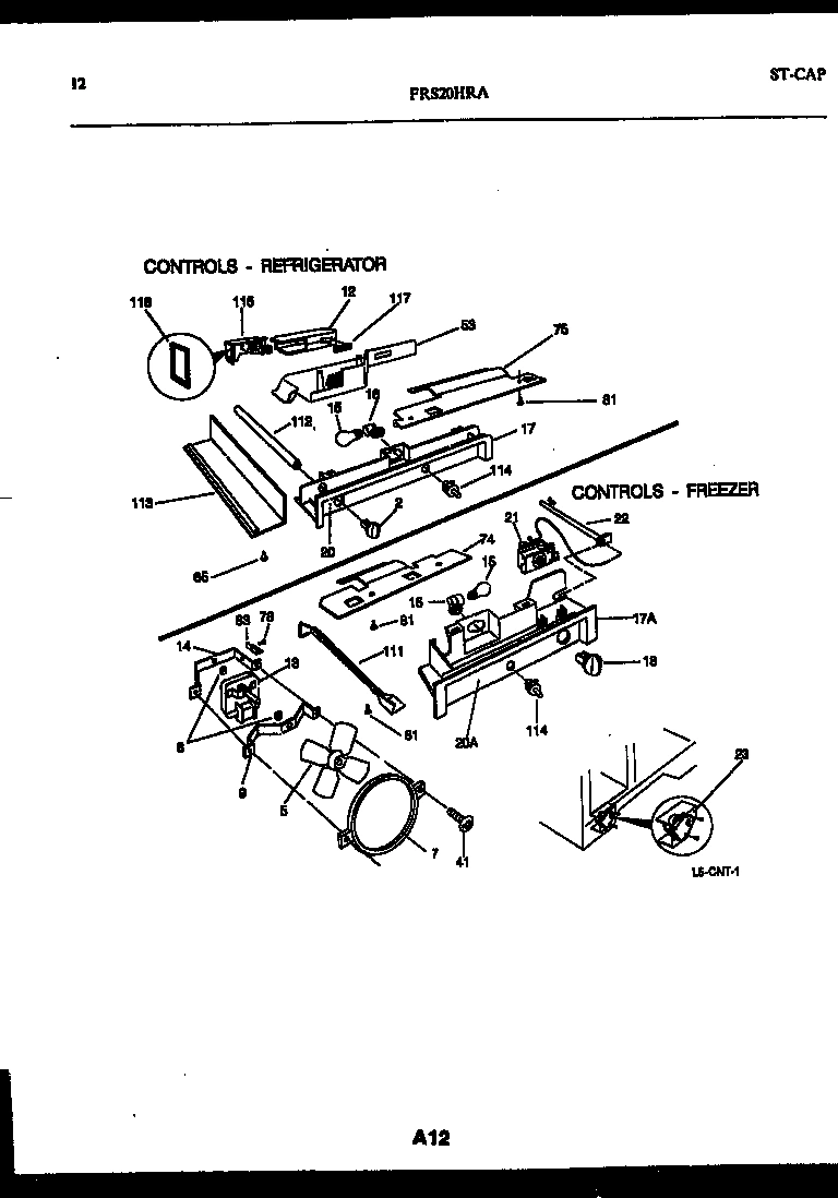 07 - REFRIGERATOR CONTROL ASSEMBLY, DAMP