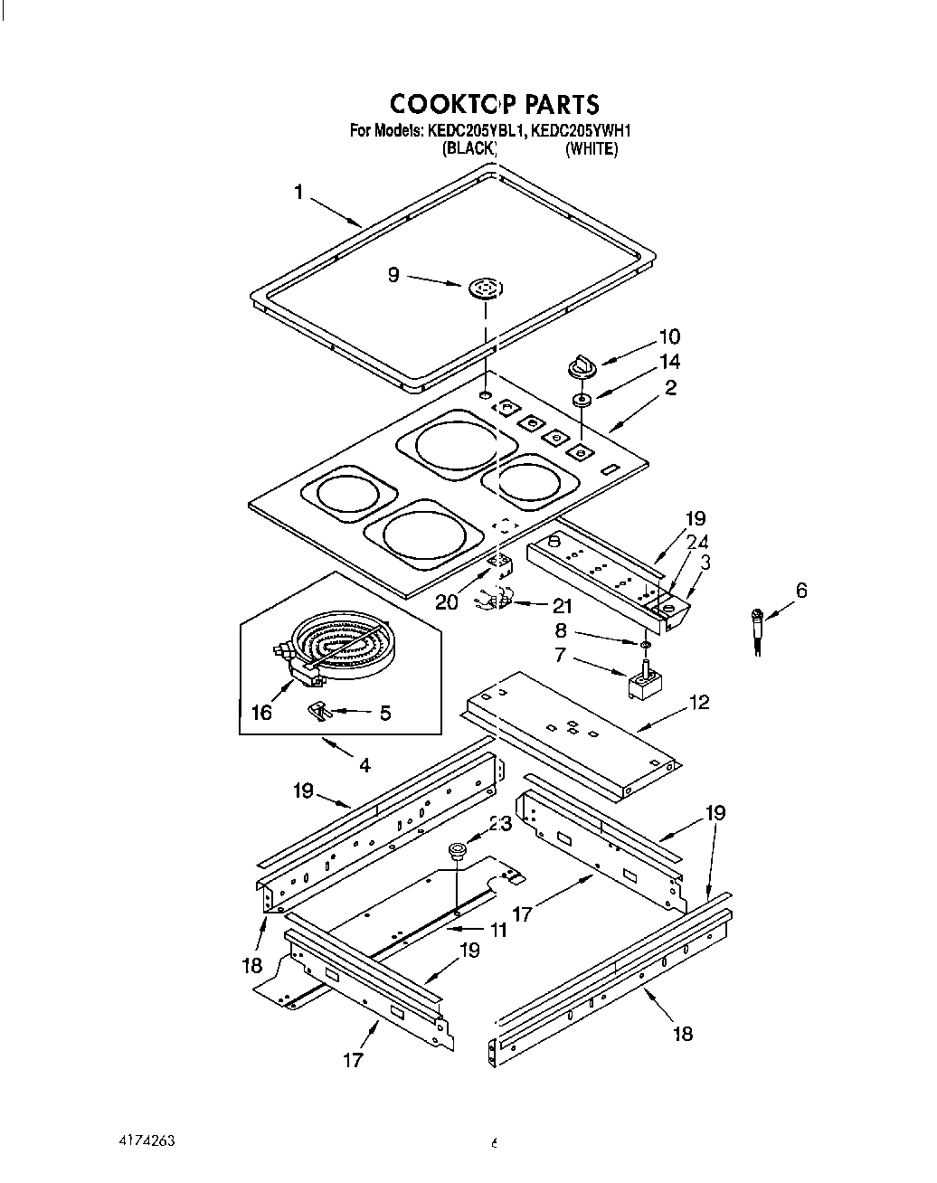 04 - COOKTOP, LIT/OPTIONAL