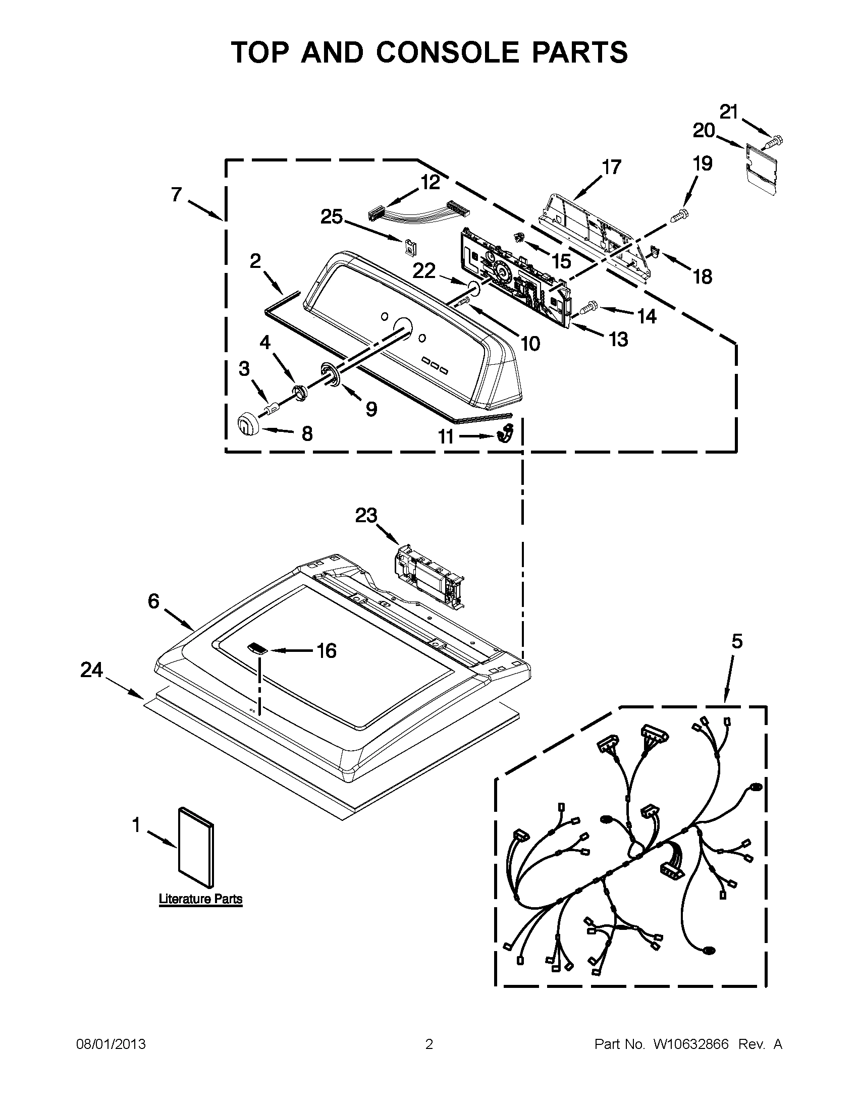 01 - TOP AND CONSOLE PARTS