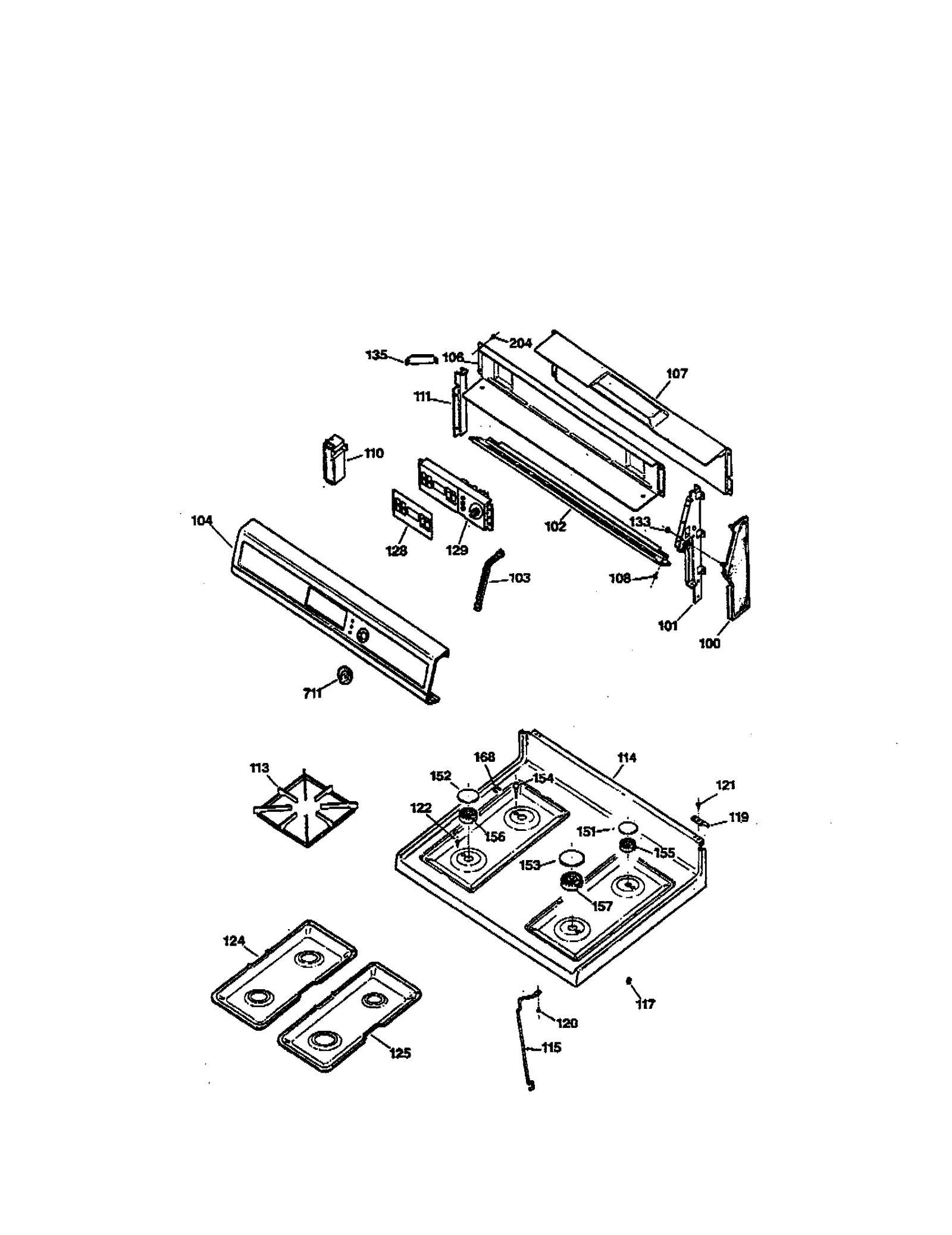 CONTROL PANEL AND COOKTOP