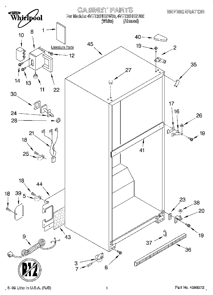 01 - CABINET, LITERATURE