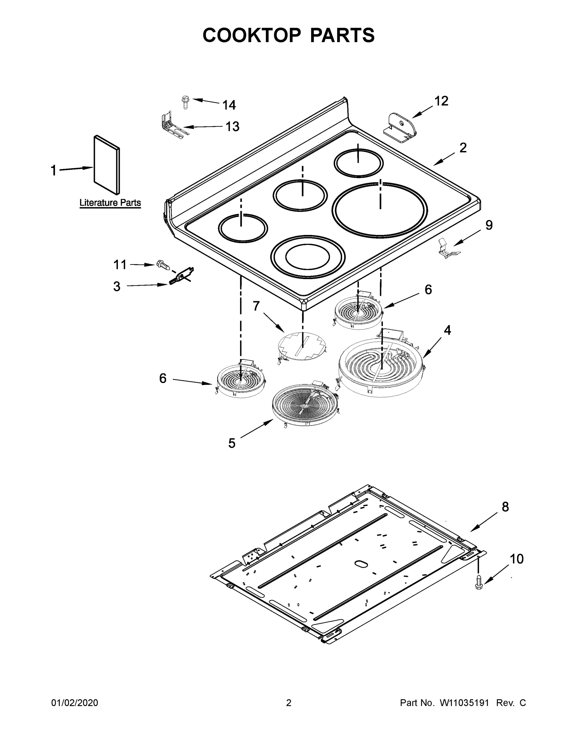 02 - COOKTOP PARTS