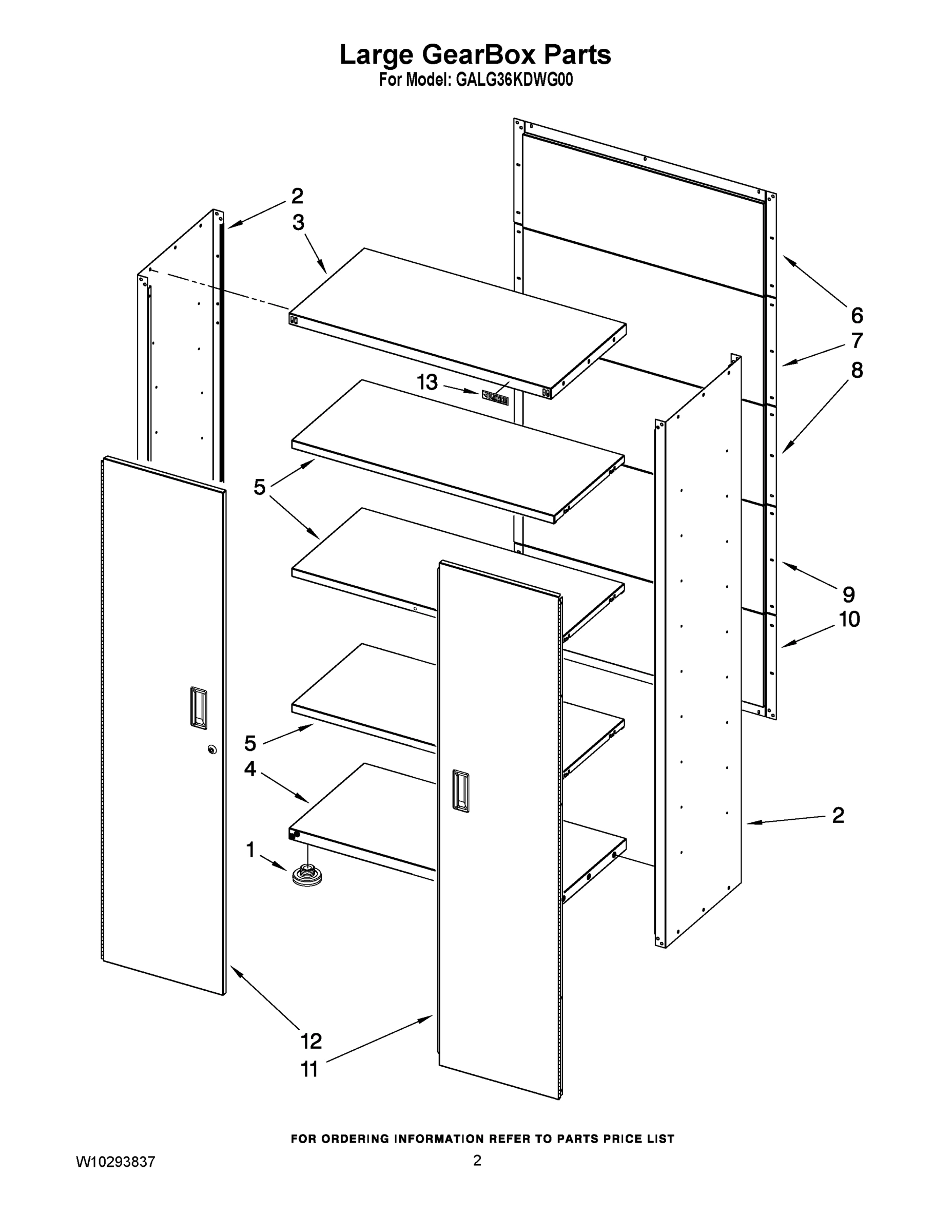 01 - LARGE GEARBOX PARTS