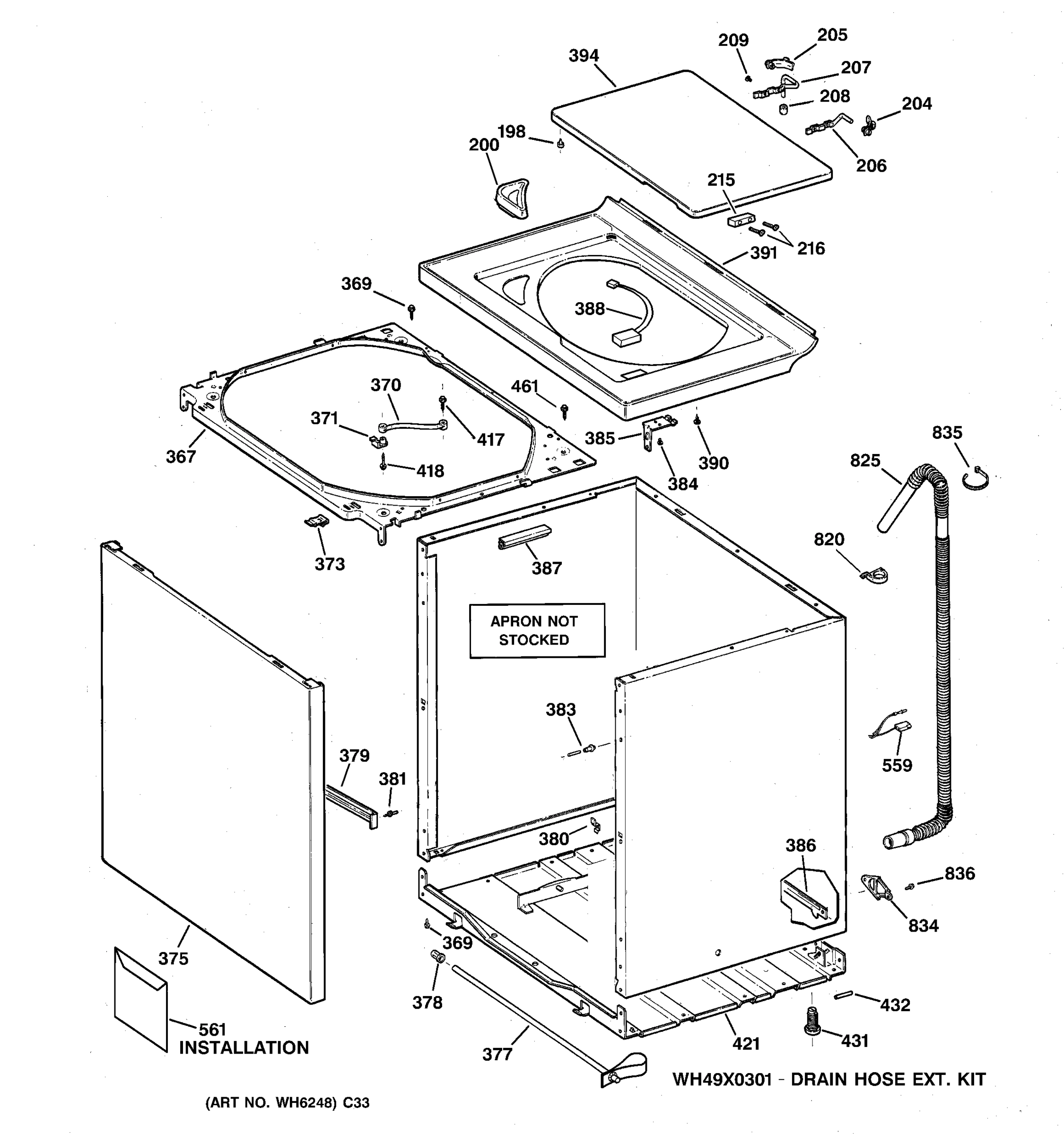 CABINET, COVER & FRONT PANEL