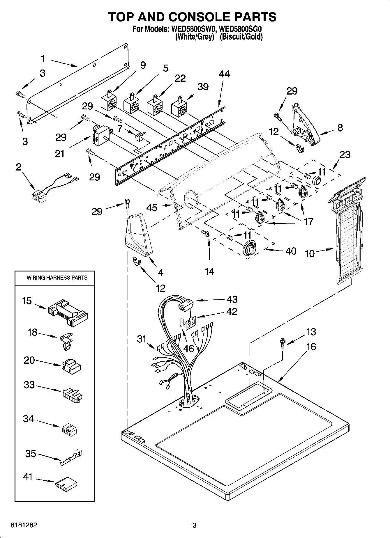 02 - TOP AND CONSOLE PARTS