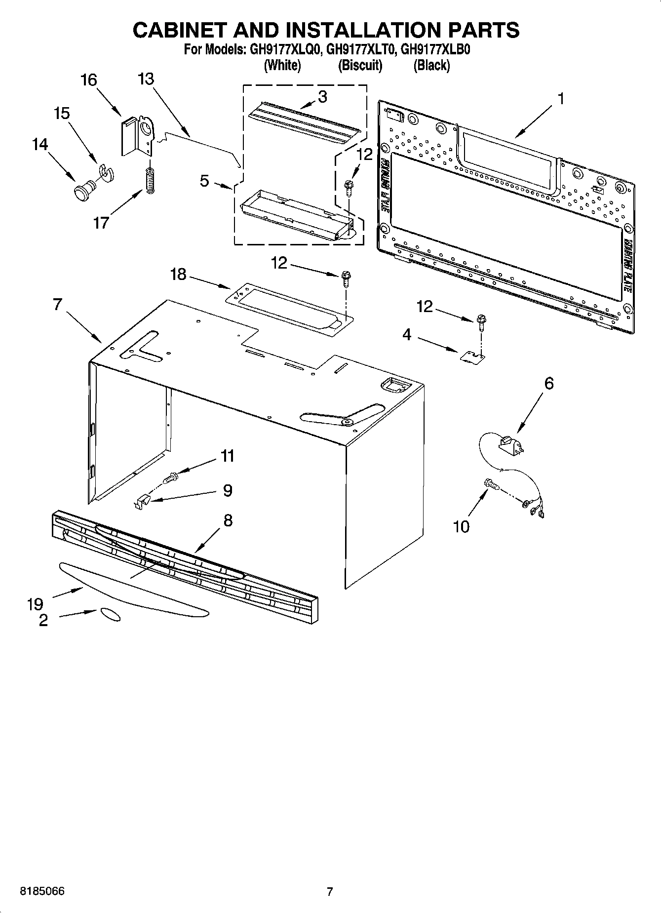 06 - CABINET AND INSTALLATION PARTS