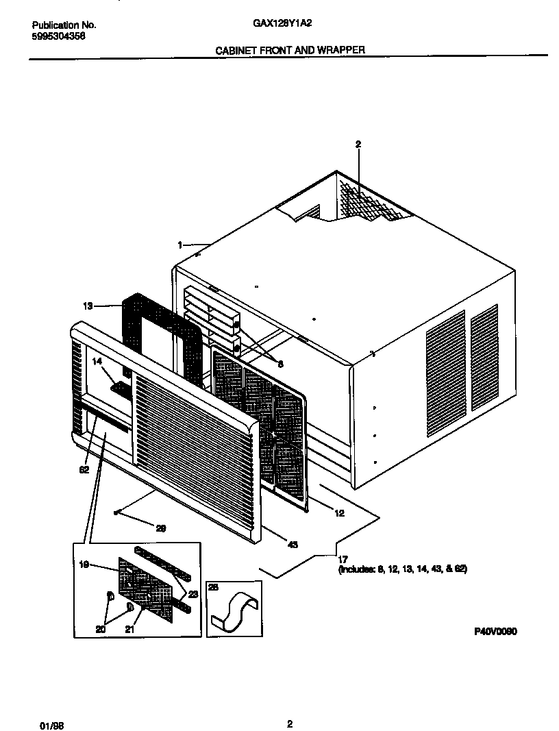 02 - CABINET FRONT AND WRAPPER