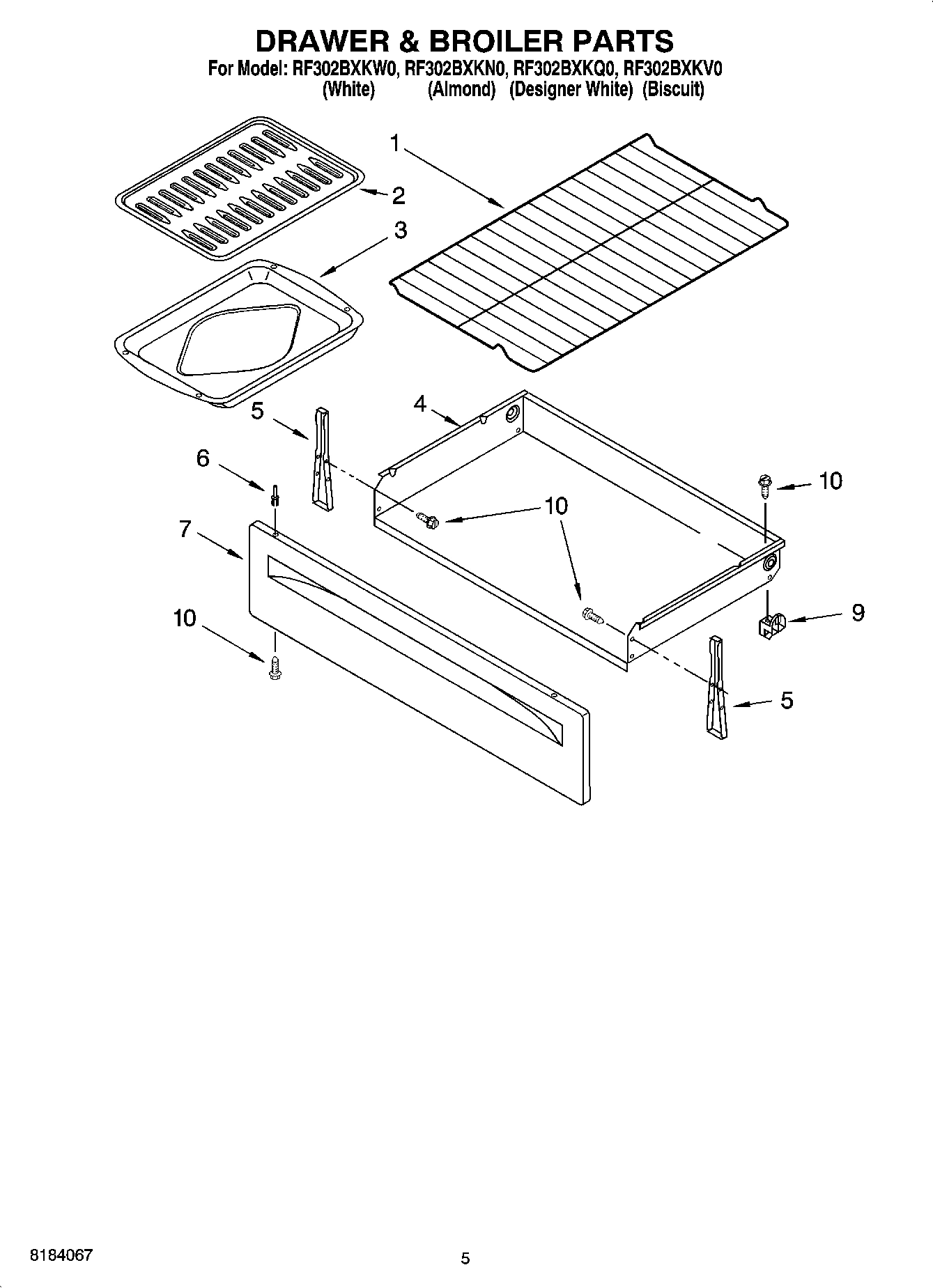 04 - DRAWER & BROILER PARTS