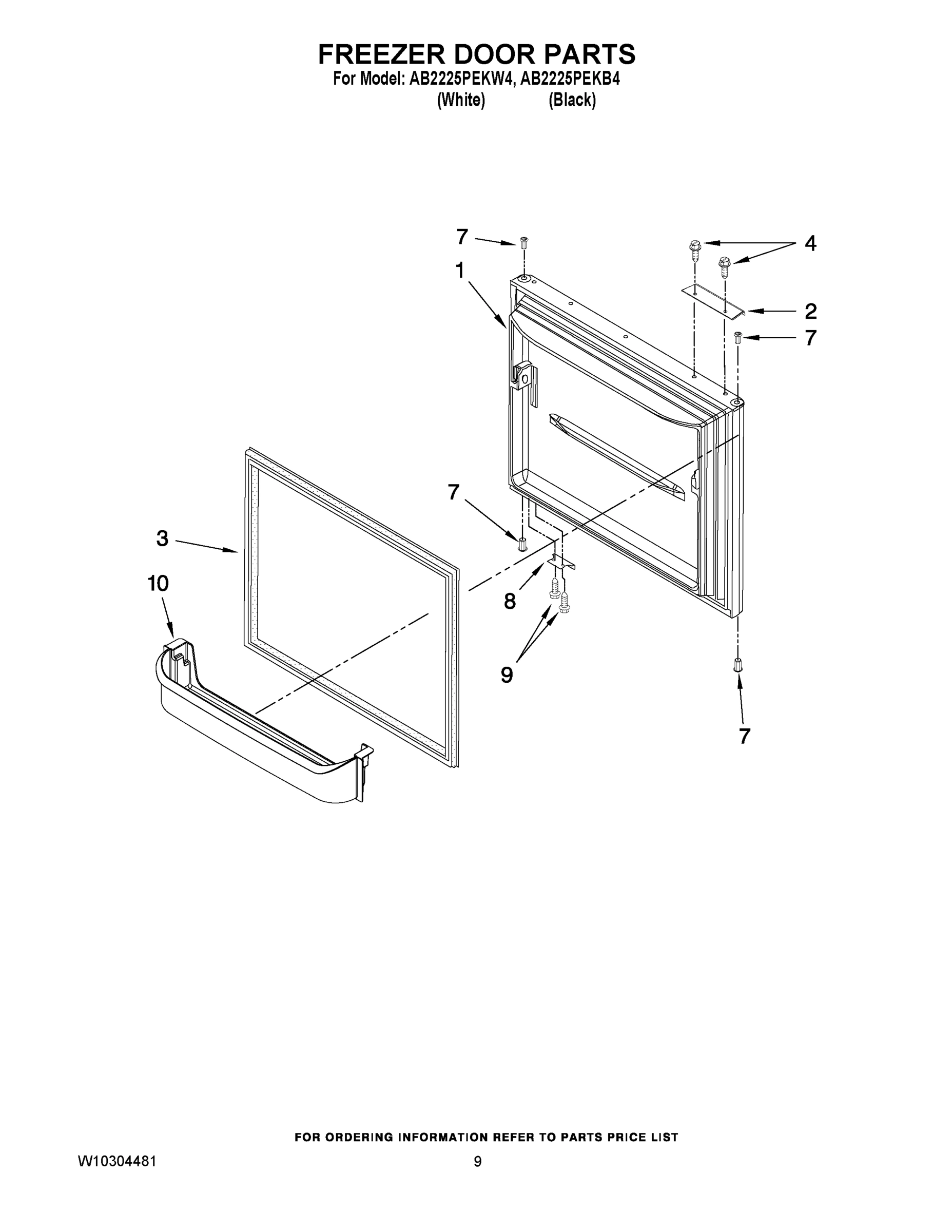 05 - FREEZER DOOR PARTS