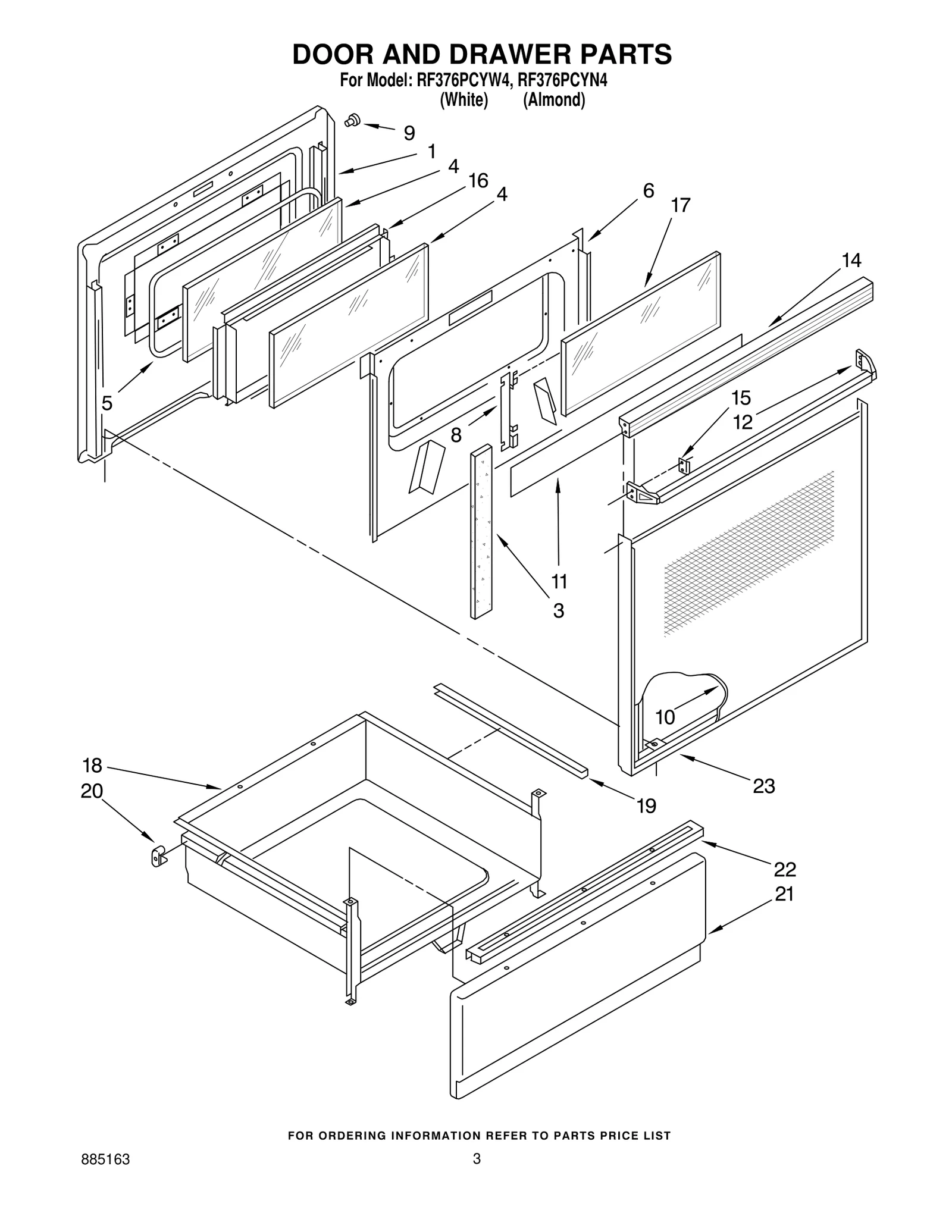DOOR AND DRAWER PARTS