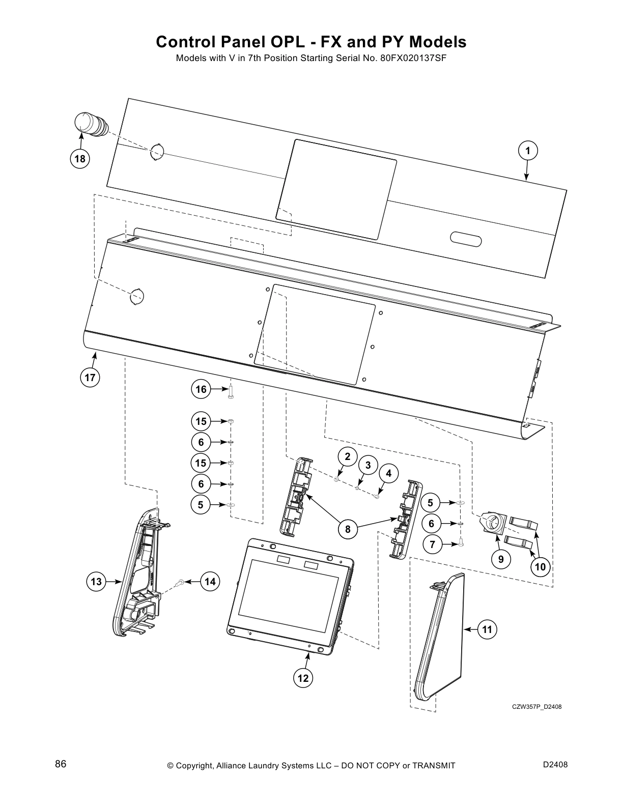 Control Panel OPL - FX and PY Models