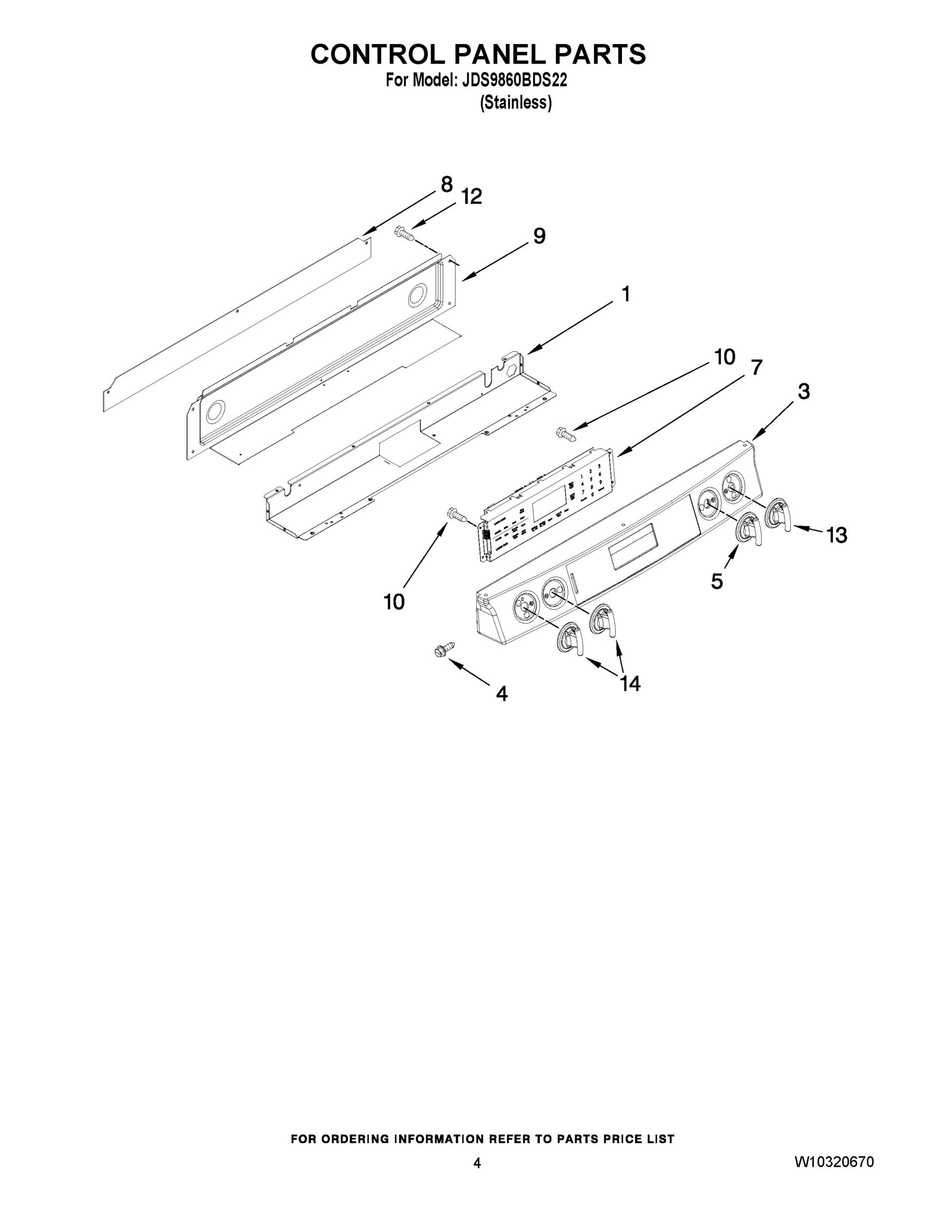 03 - CONTROL PANEL PARTS