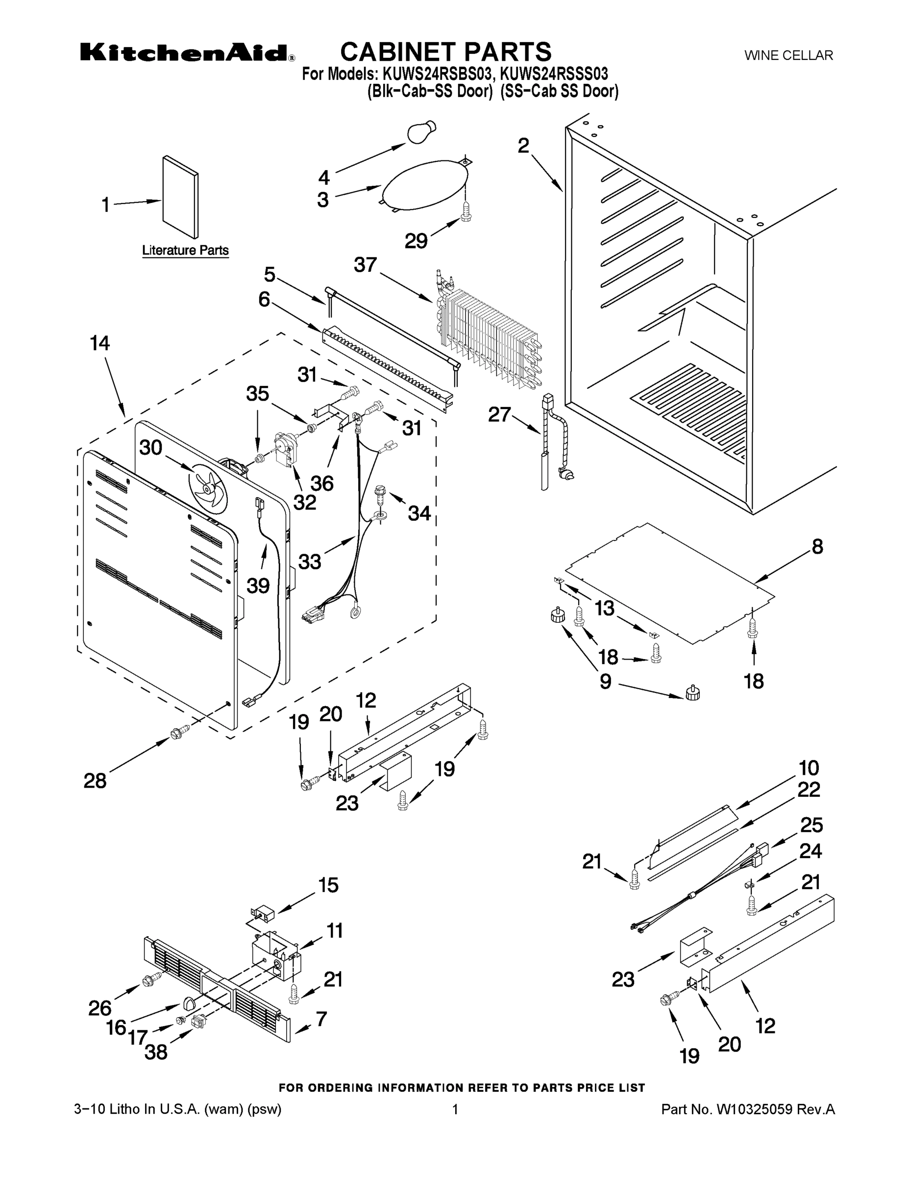 01 - CABINET PARTS