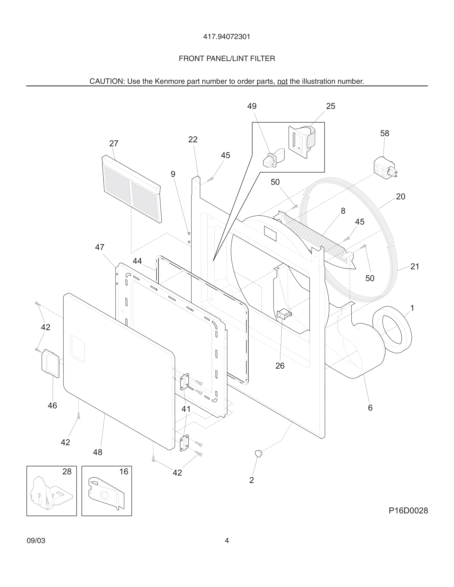 05 - FRONT PANEL/LINT FILTER