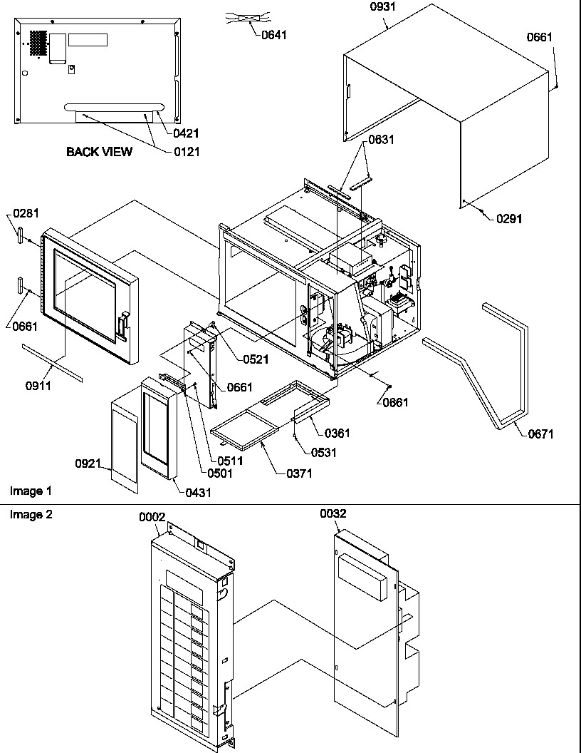 03 - OUTER CABINET/DOOR/CTRL PANEL/TIMER ASSY