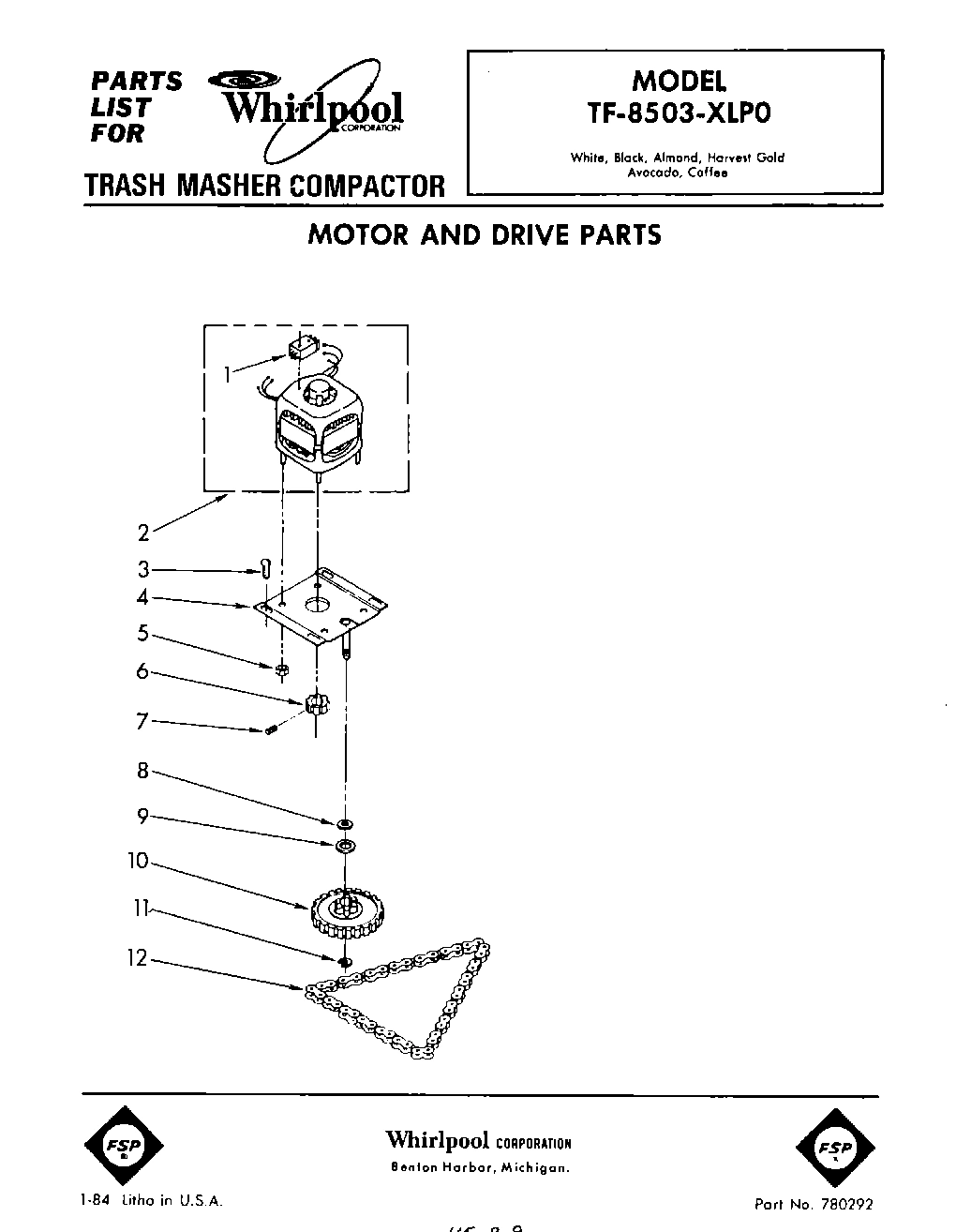 01 - MOTOR AND DRIVE , LIT/OPTIONAL