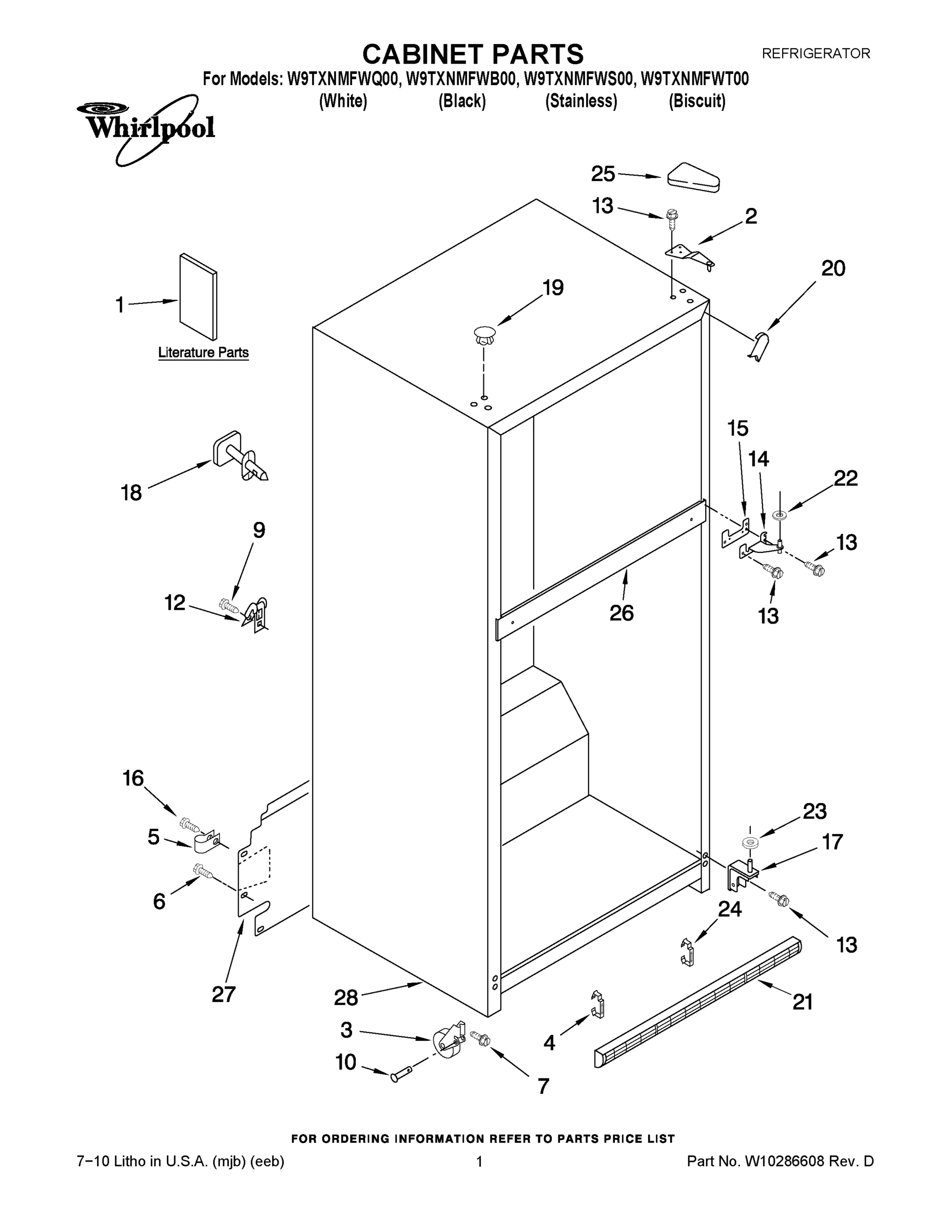 01 - CABINET PARTS