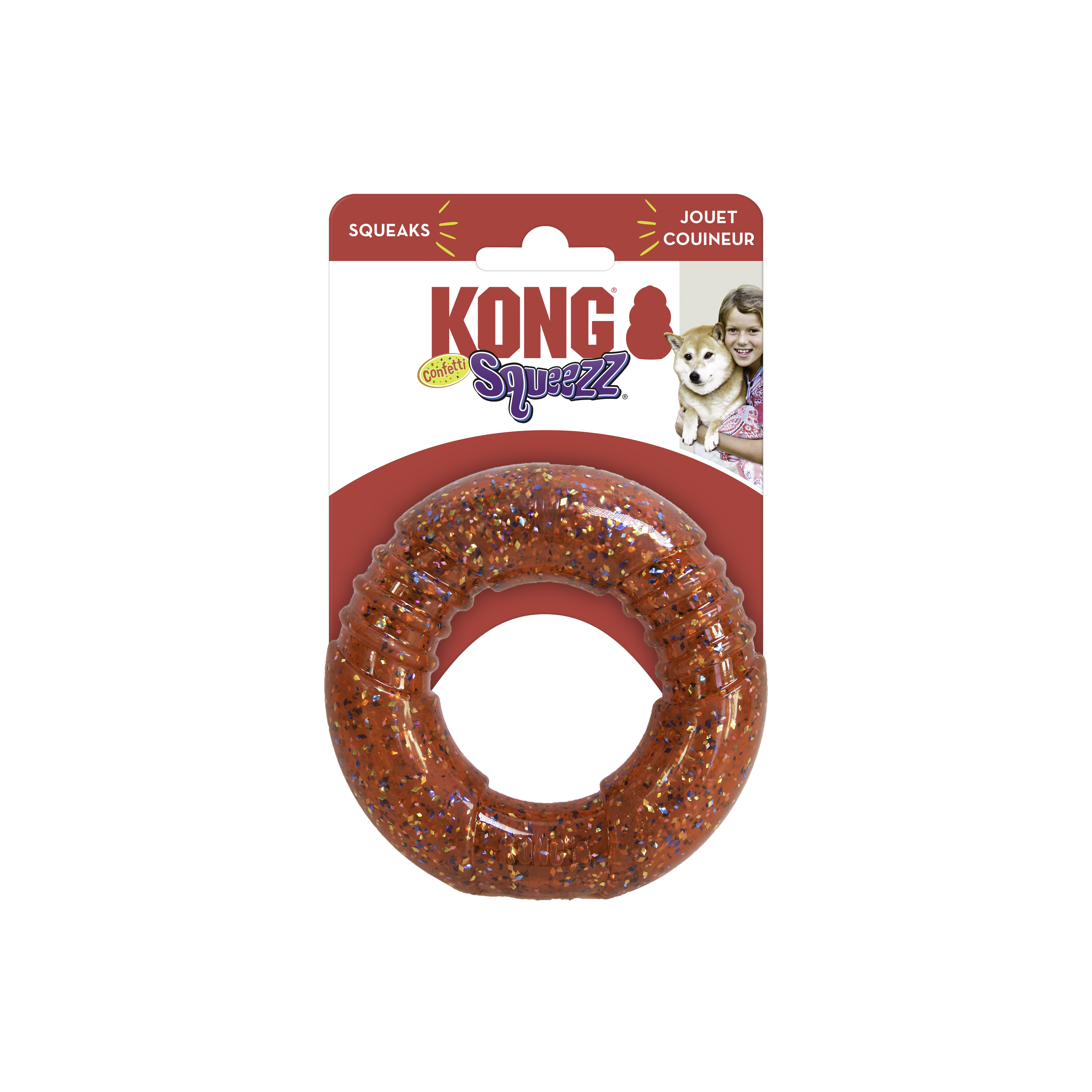 Squeezz Confetti Ring KONG Company