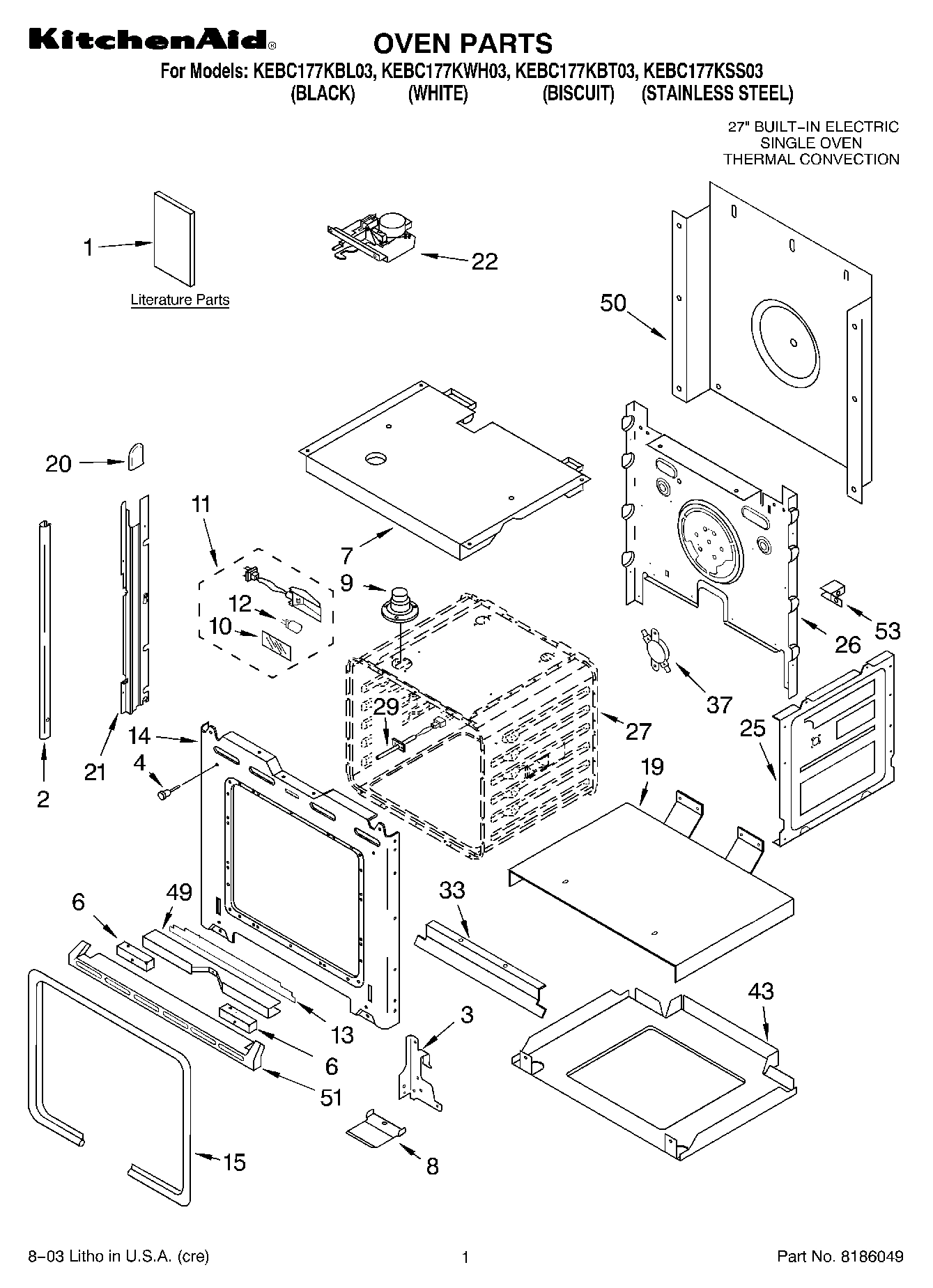 01 - OVEN PARTS