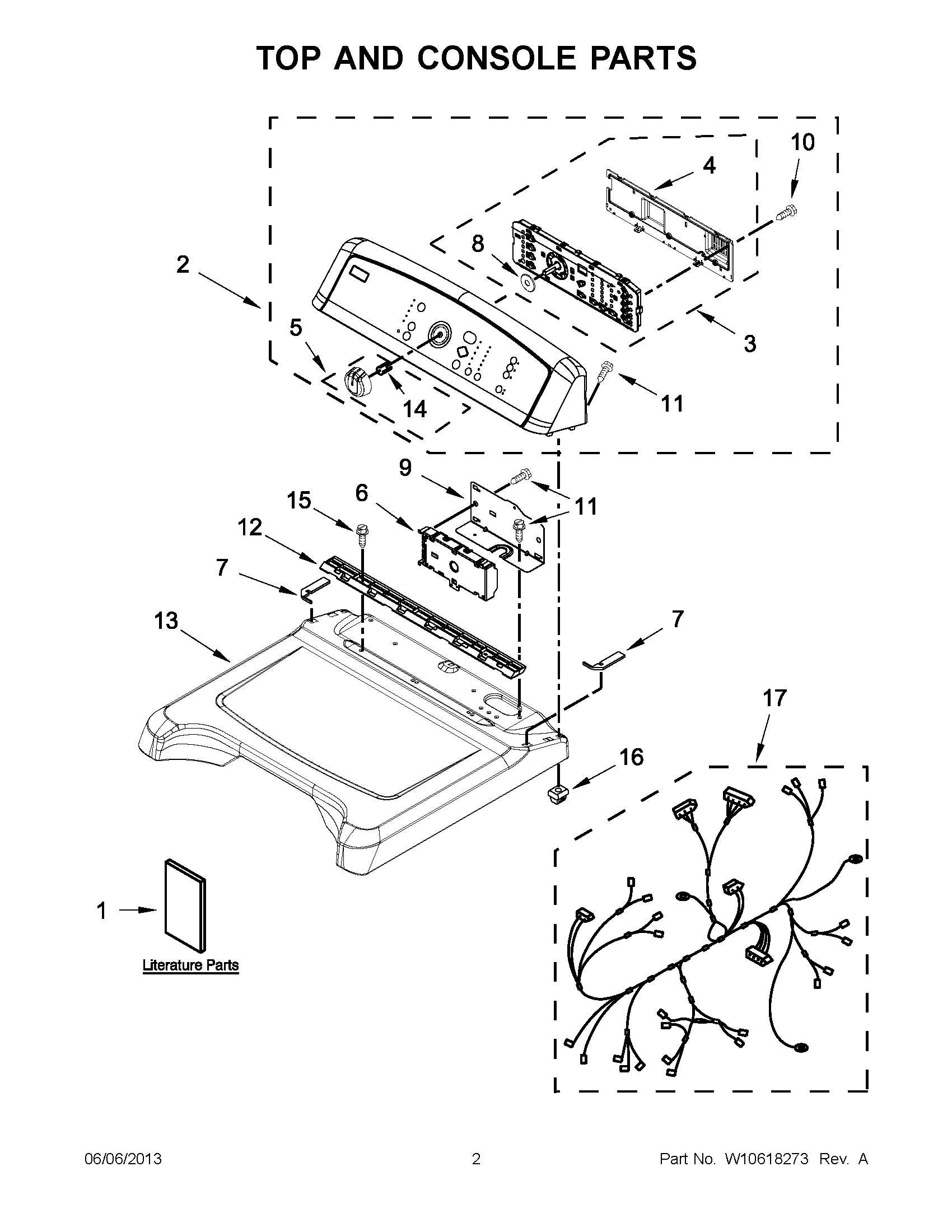 01 - TOP AND CONSOLE PARTS