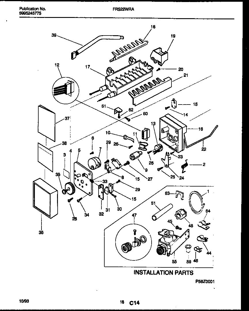 10 - ICE MAKER AND INSTALLATION PARTS