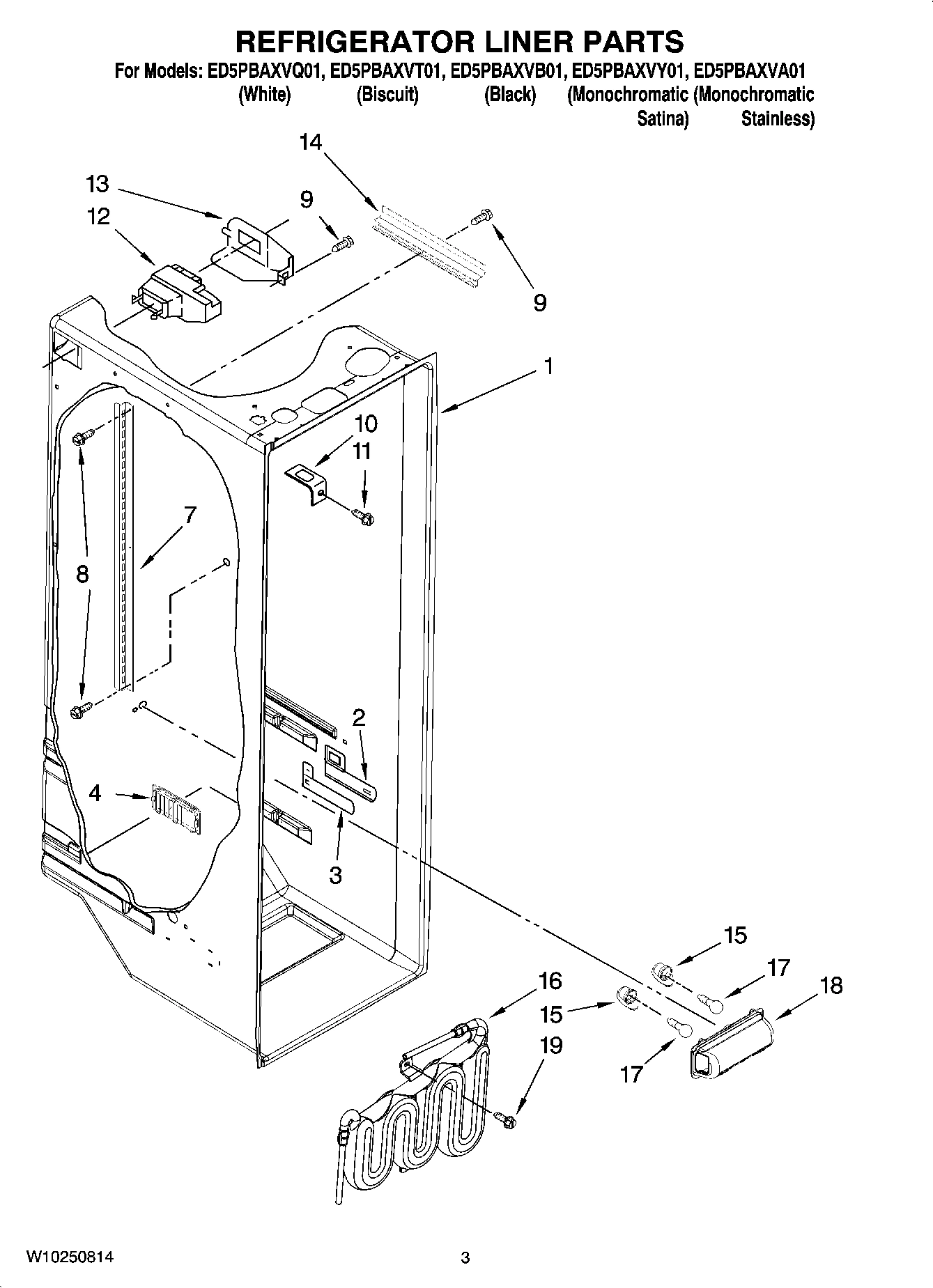 02 - REFRIGERATOR LINER PARTS