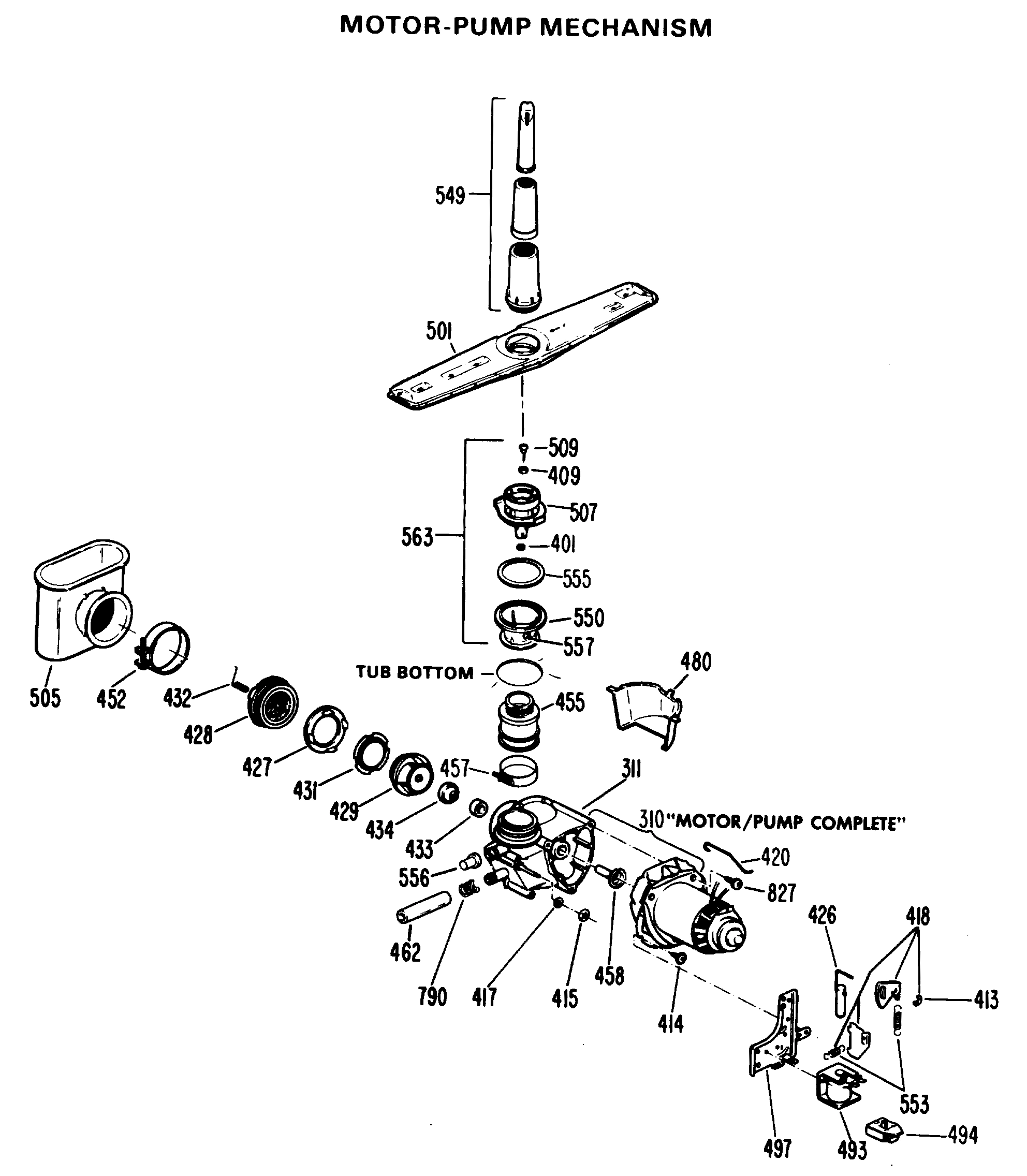 MOTOR-PUMP MECHANISM