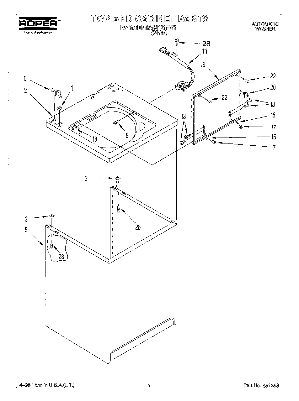 01 - TOP AND CABINET