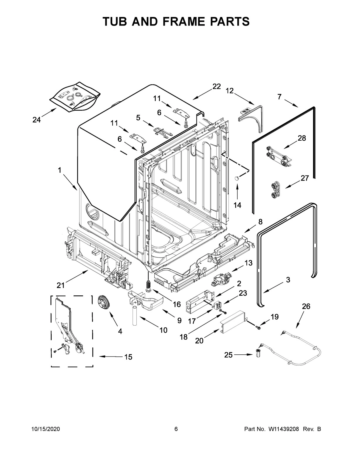 04 - TUB AND FRAME PARTS
