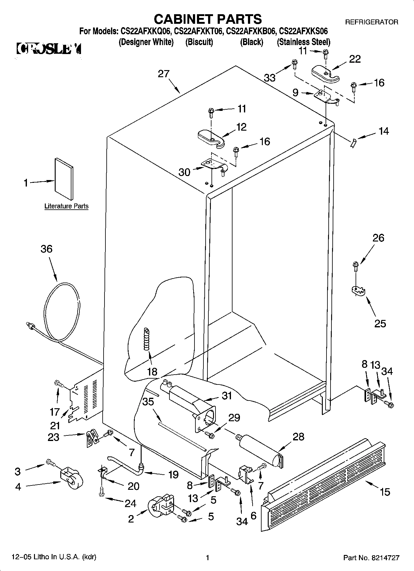 01 - CABINET PARTS