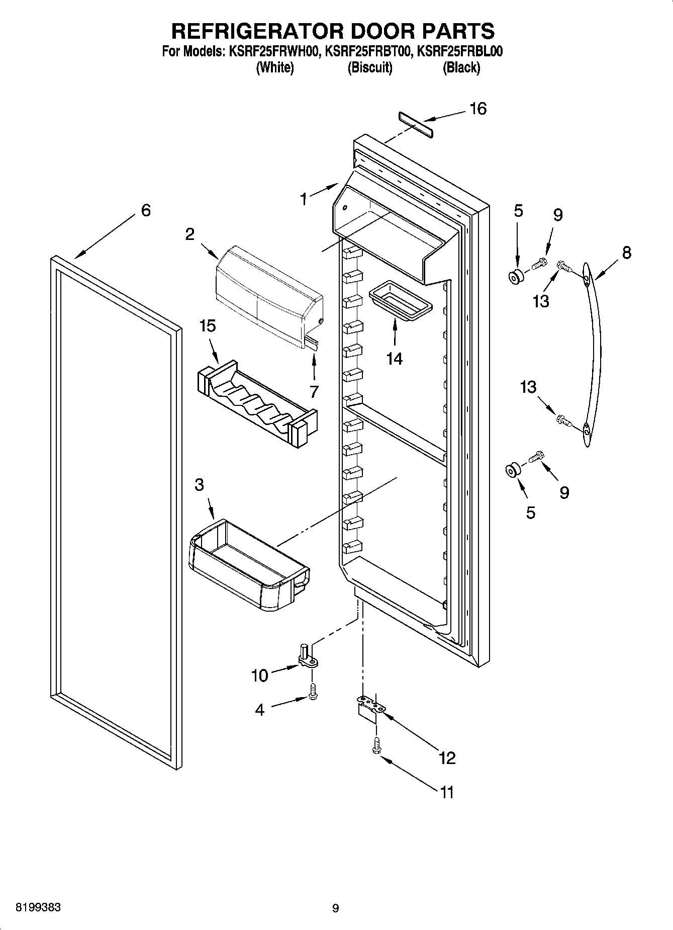 06 - REFRIGERATOR DOOR PARTS