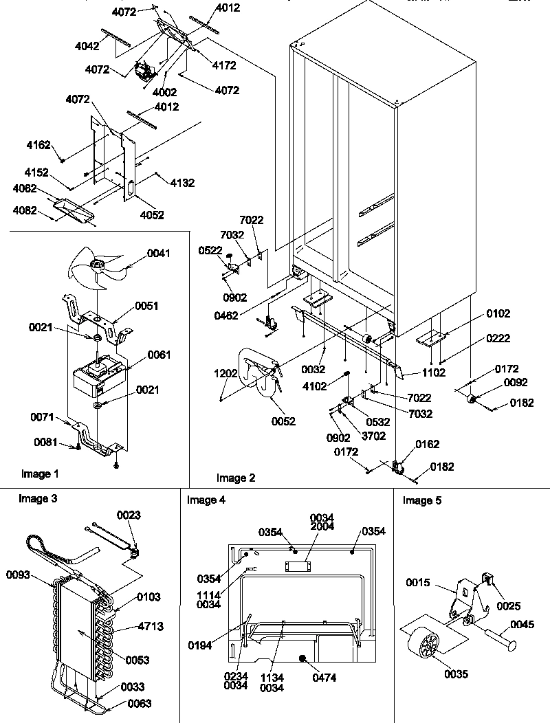 03 - DRAIN SYSTEM, ROLLERS, AND EVAP ASSY