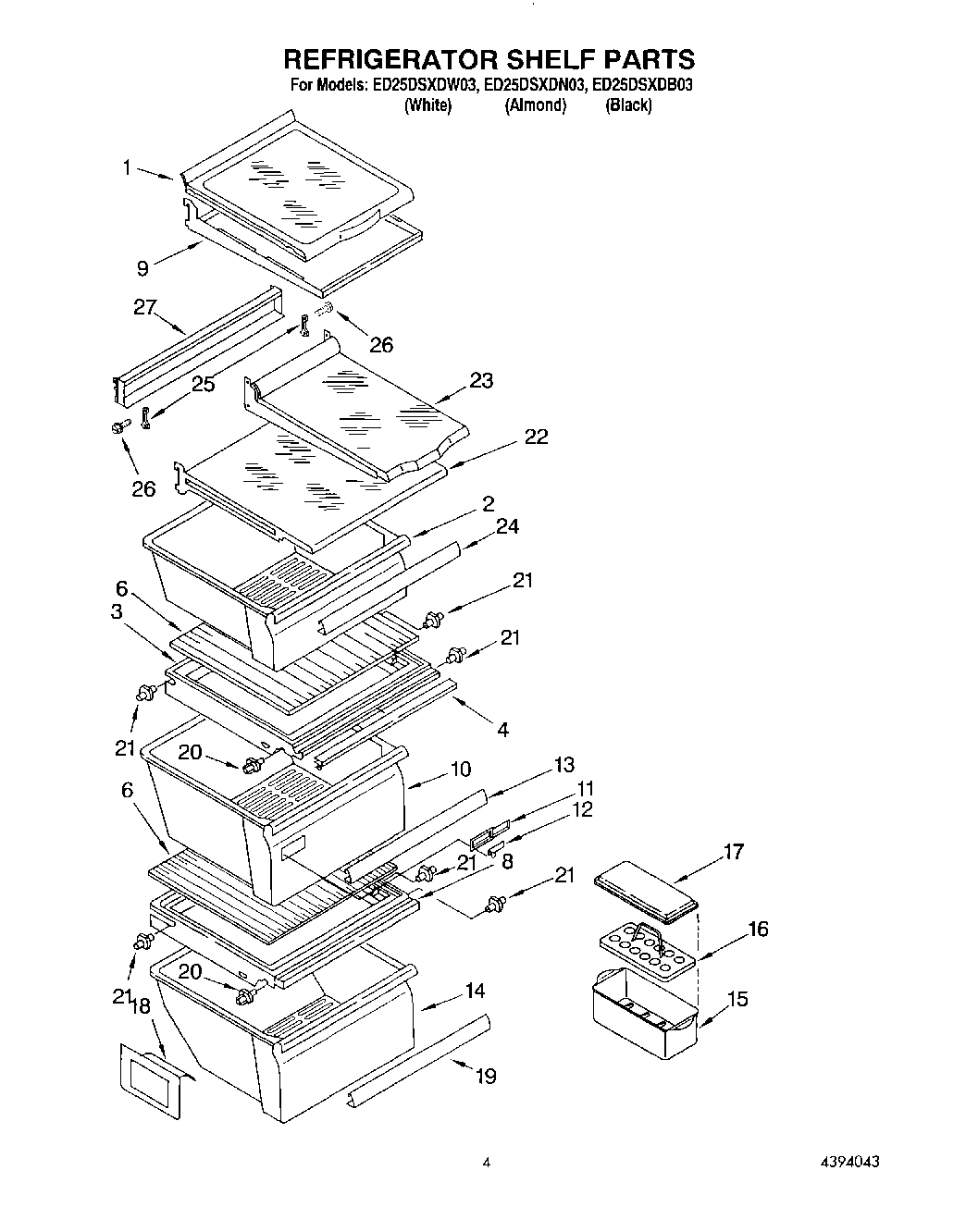 03 - REFRIGERATOR SHELF