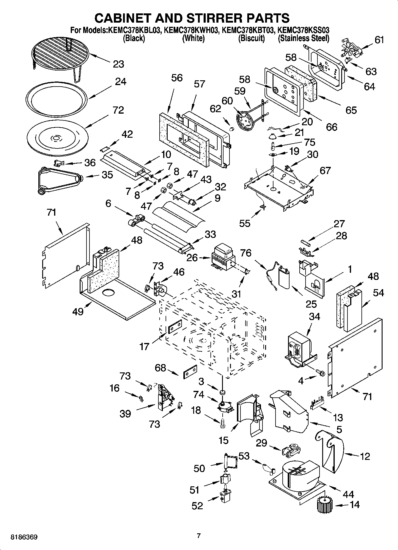 06 - CABINET AND STIRRER PARTS