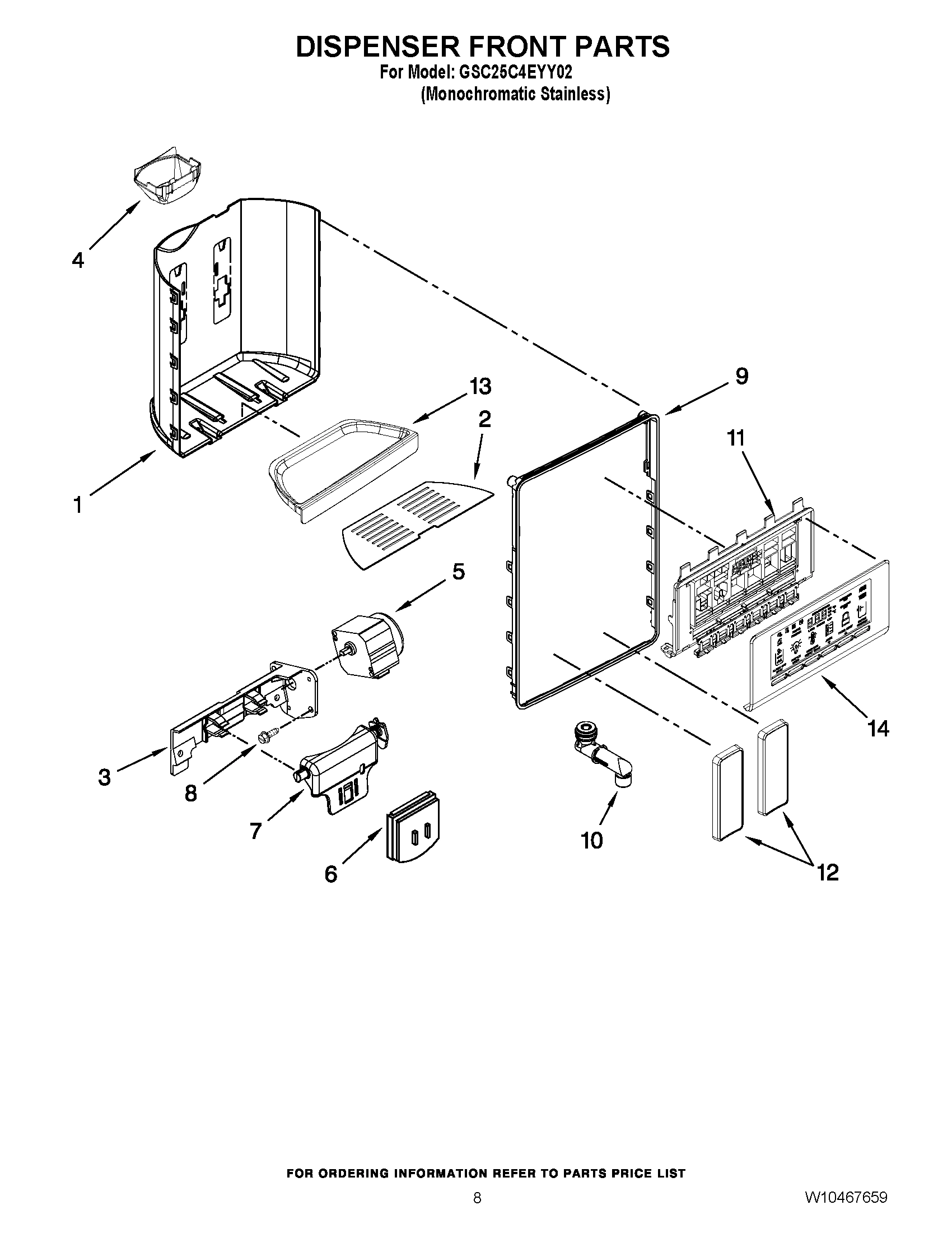 06 - DISPENSER FRONT PARTS