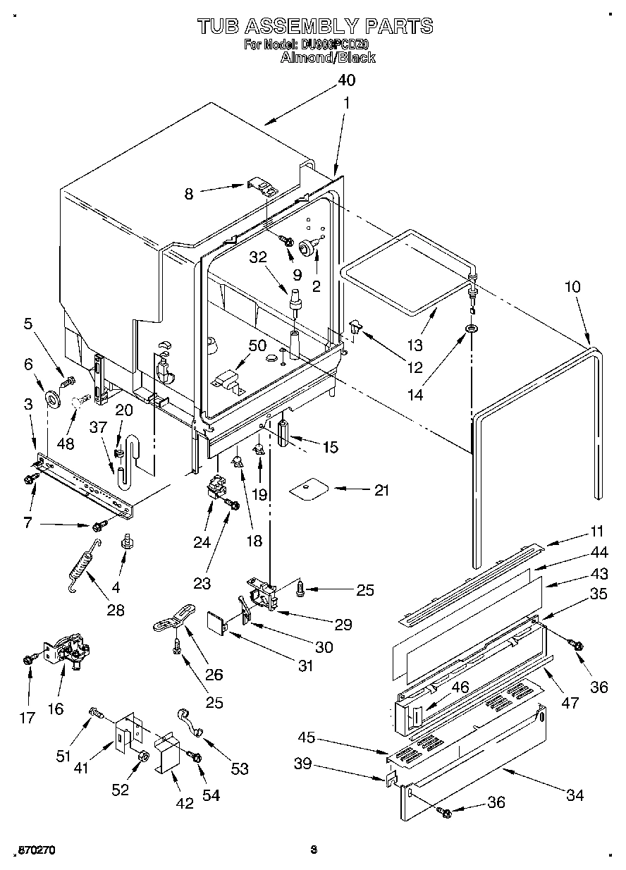 03 - TUB ASSEMBLY