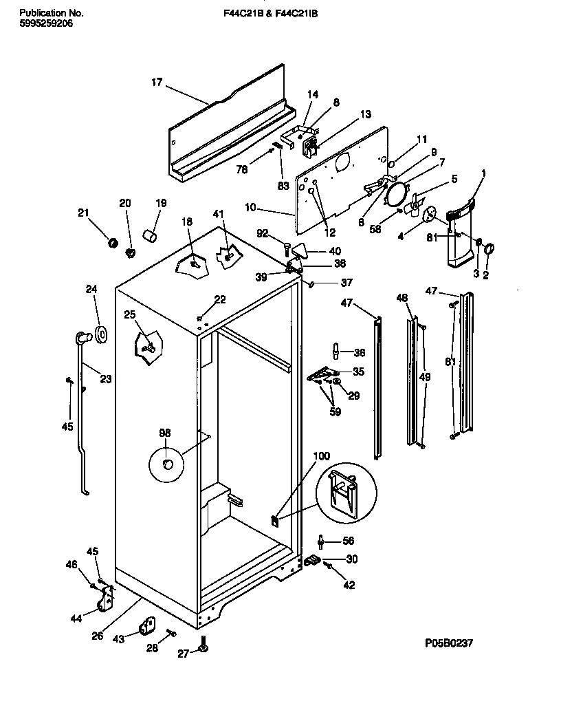 03 - CABINET W/ FAN ASSEMBLY