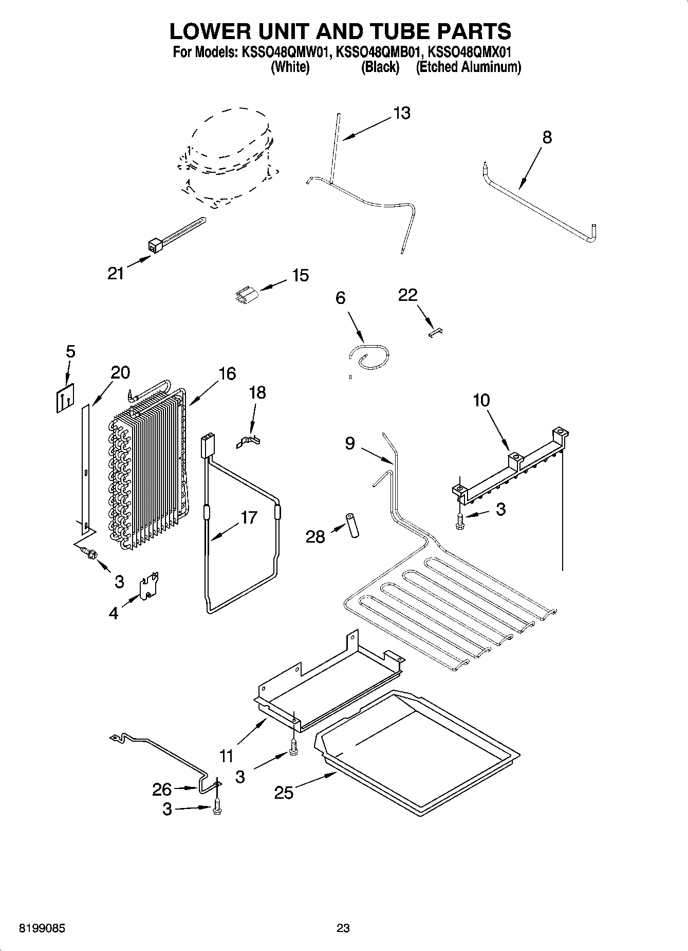 14 - LOWER UNIT AND TUBE PARTS