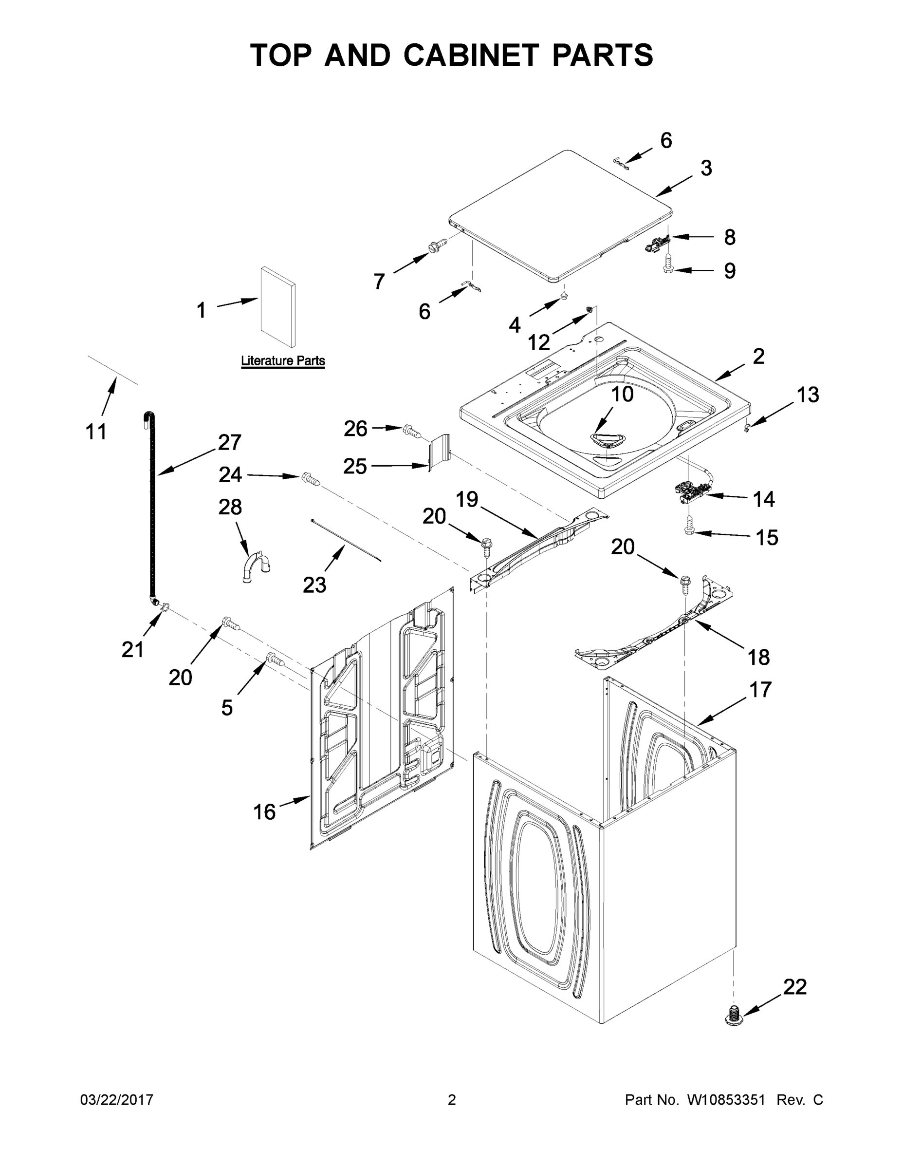 02 - TOP AND CABINET PARTS