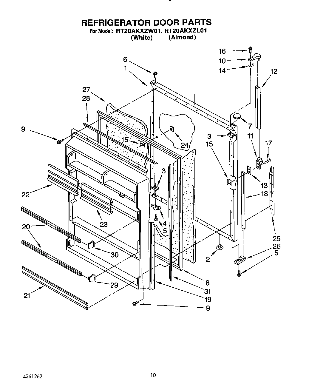 08 - REFRIGERATOR DOOR, LIT/OPTIONAL