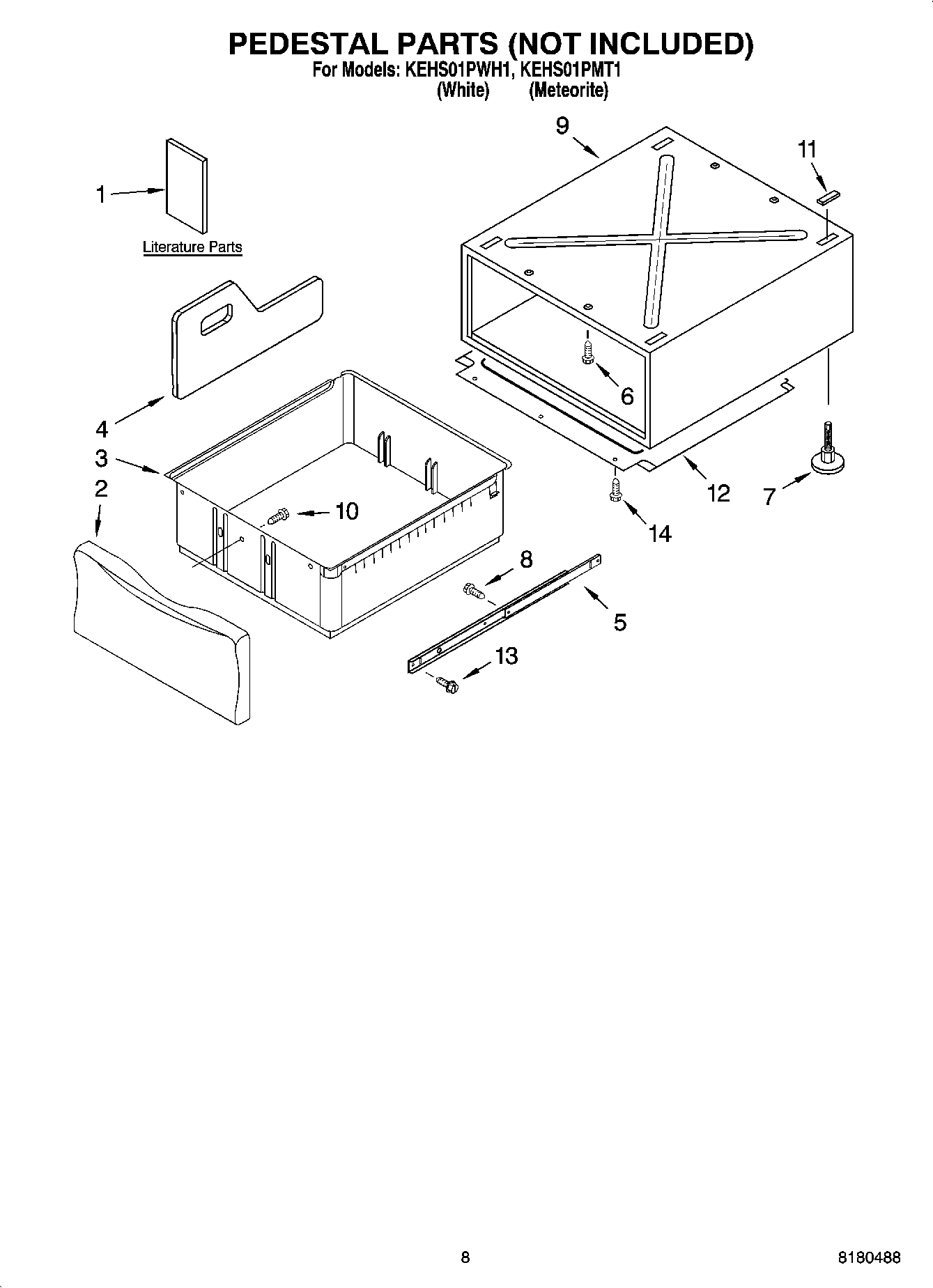 05 - PEDESTAL PARTS (NOT INCLUDED), OPTIONAL PARTS (NOT INCLUDED)