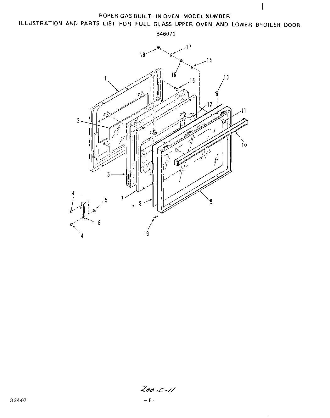 04 - GLASS UPPER OVEN AND LOWER BROILER