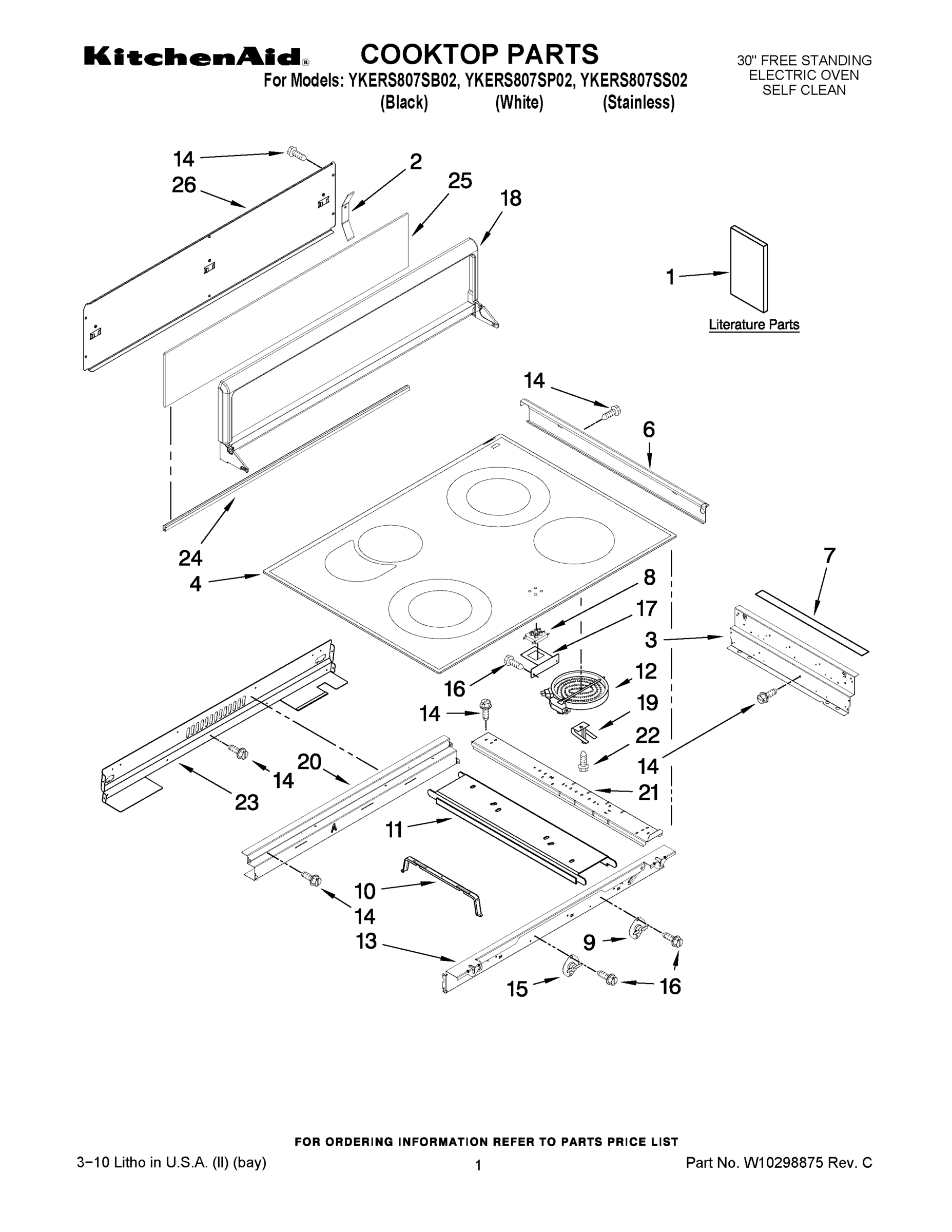 01 - COOKTOP PARTS