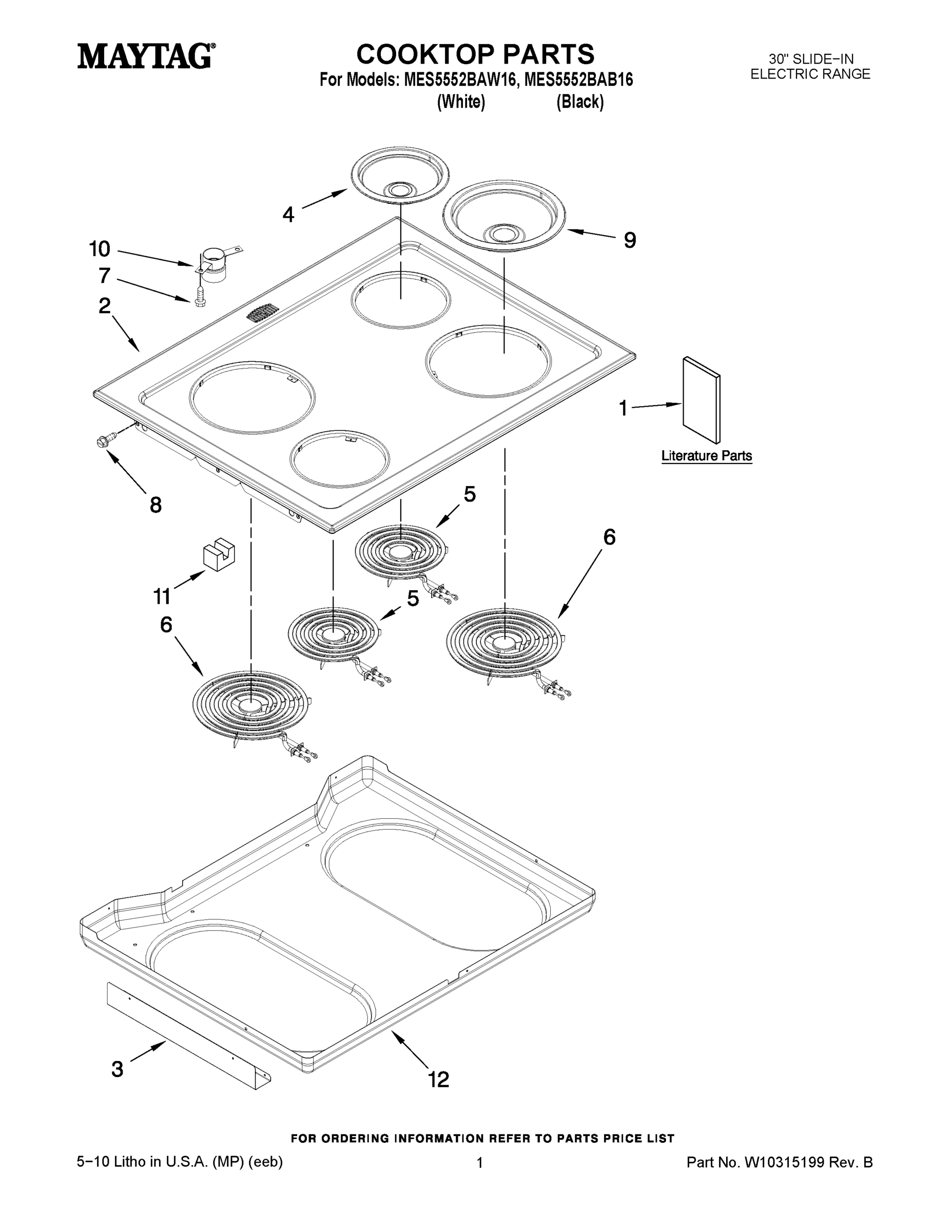01 - COOKTOP PARTS