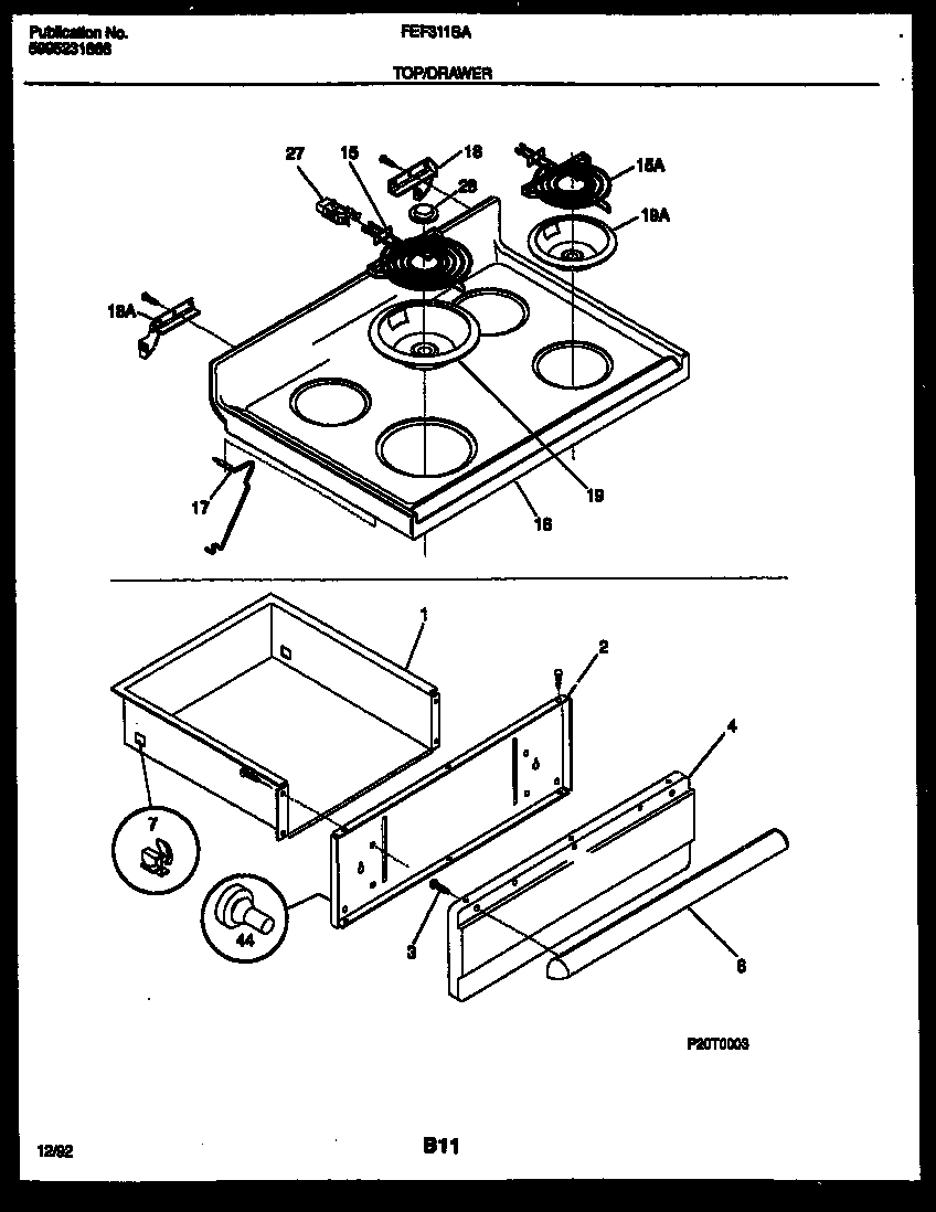 04 - COOKTOP AND DRAWER PARTS