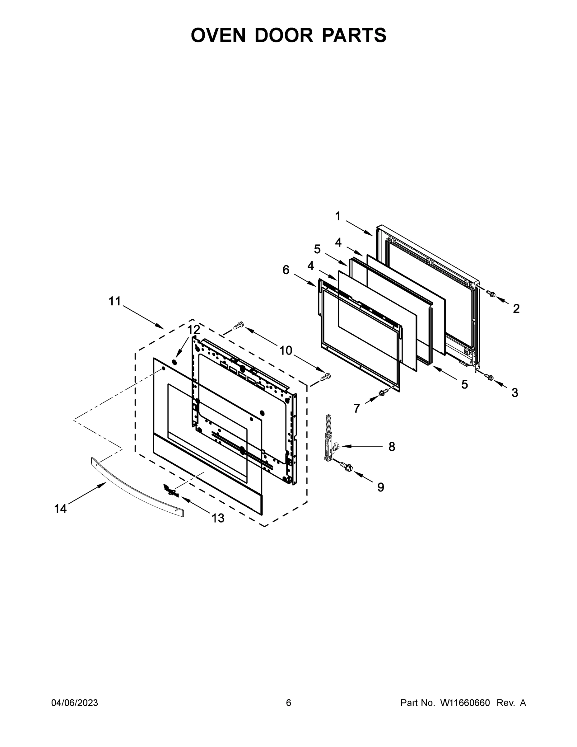 04 - OVEN DOOR PARTS