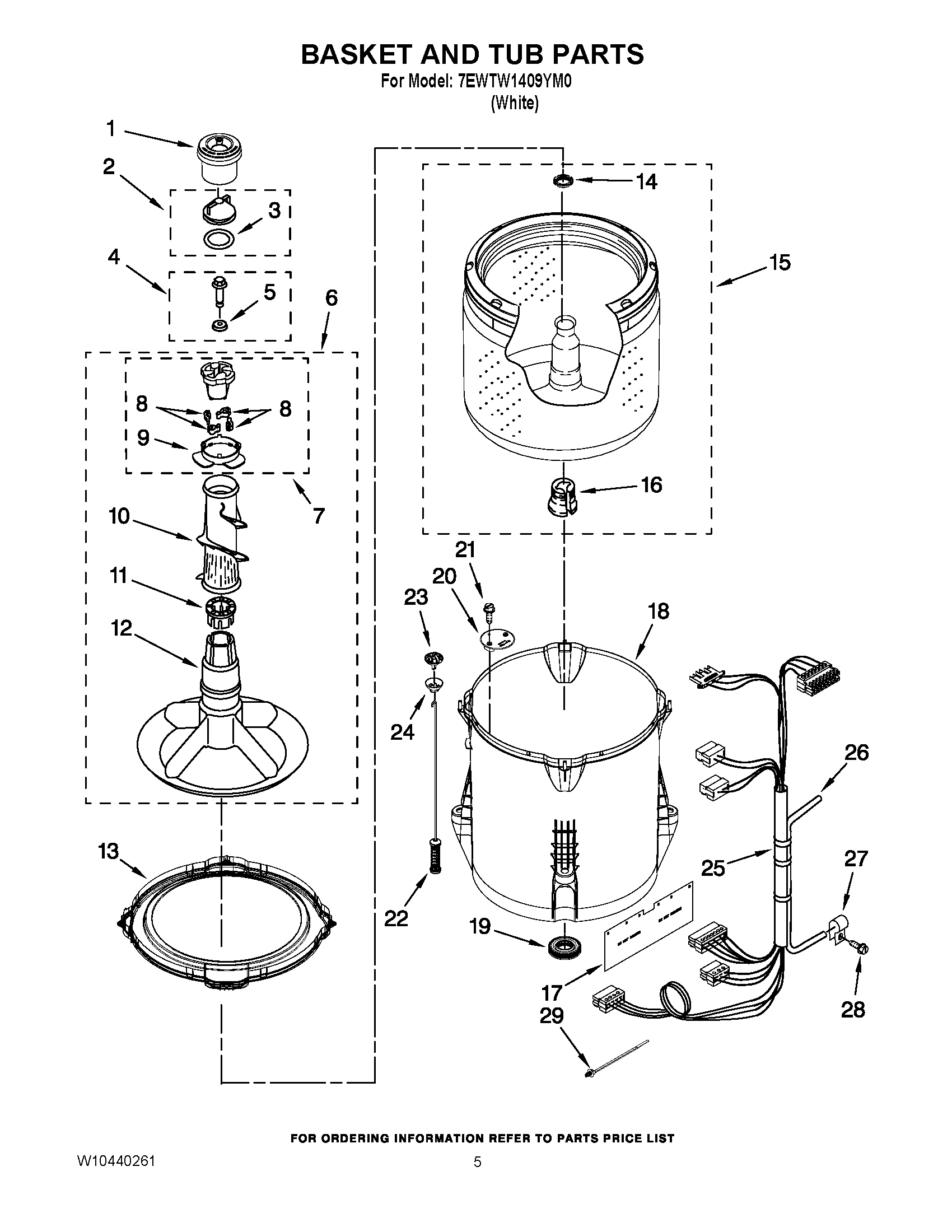 03 - BASKET AND TUB PARTS