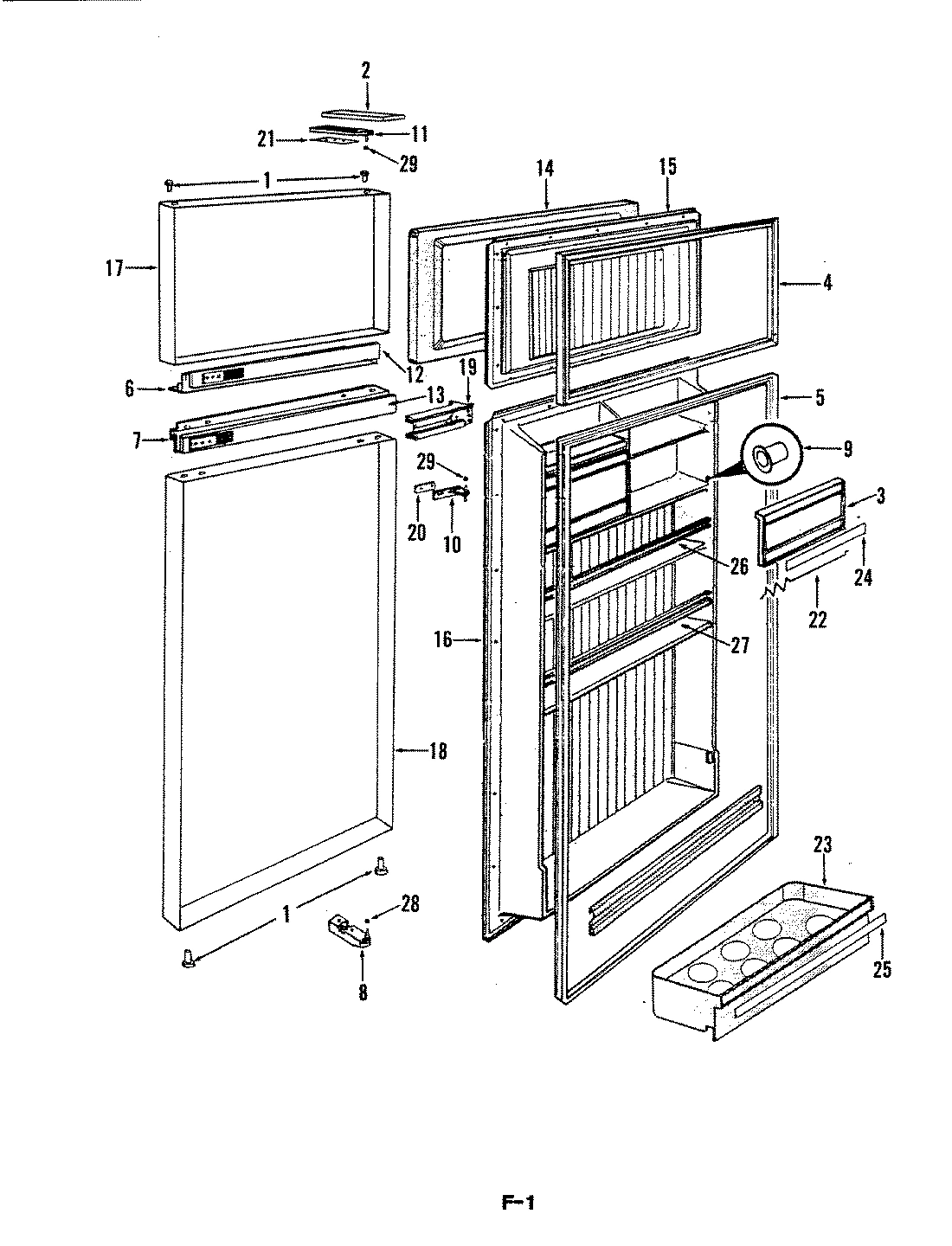 02 - FRESH FOOD & FREEZER DOOR